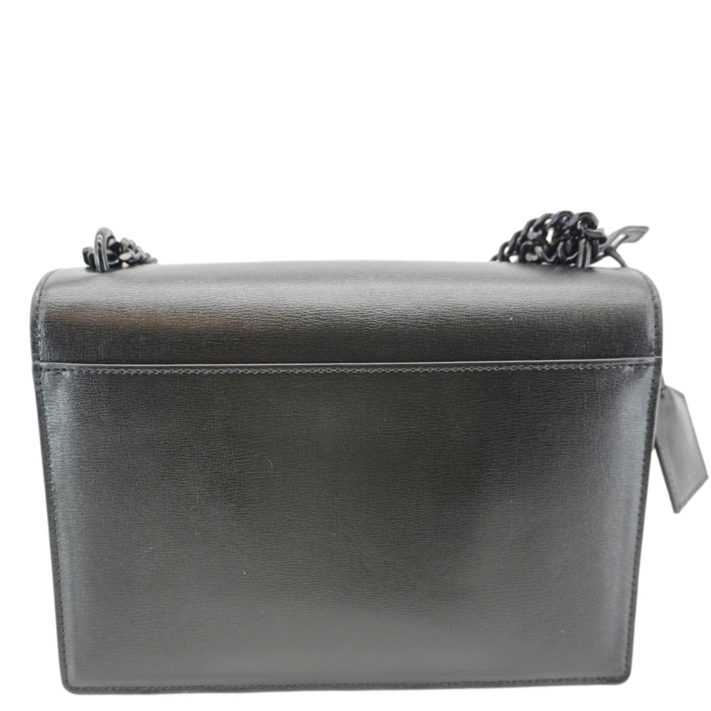 SAINT LAURENT Sunset Monogram Leather Shoulder Bag Black