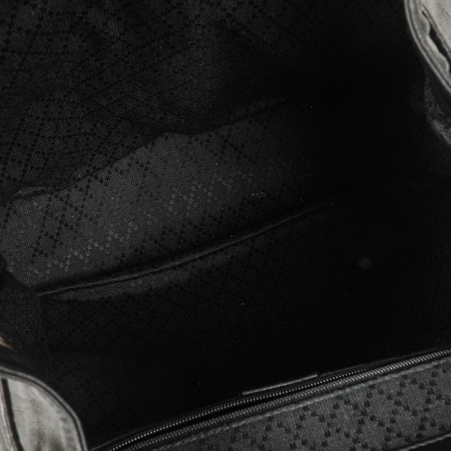 Gucci Vintage Black Leather Bamboo Backpack