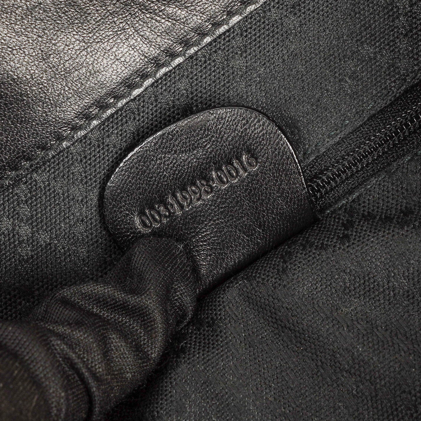 Gucci Vintage Black Leather Bamboo Backpack
