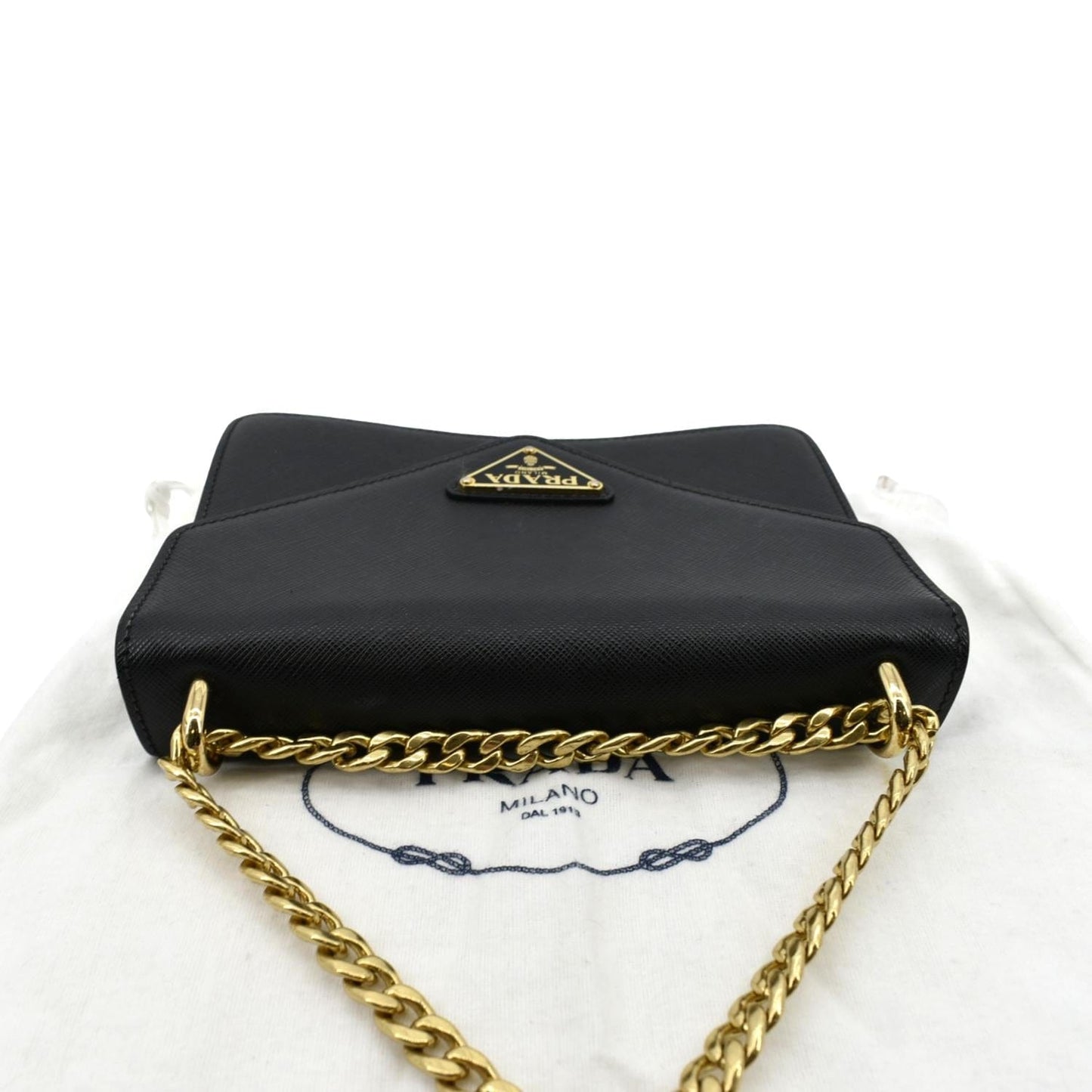 SAINT LAURENT Loulou Toy Matelasse Leather Crossbody Bag Black