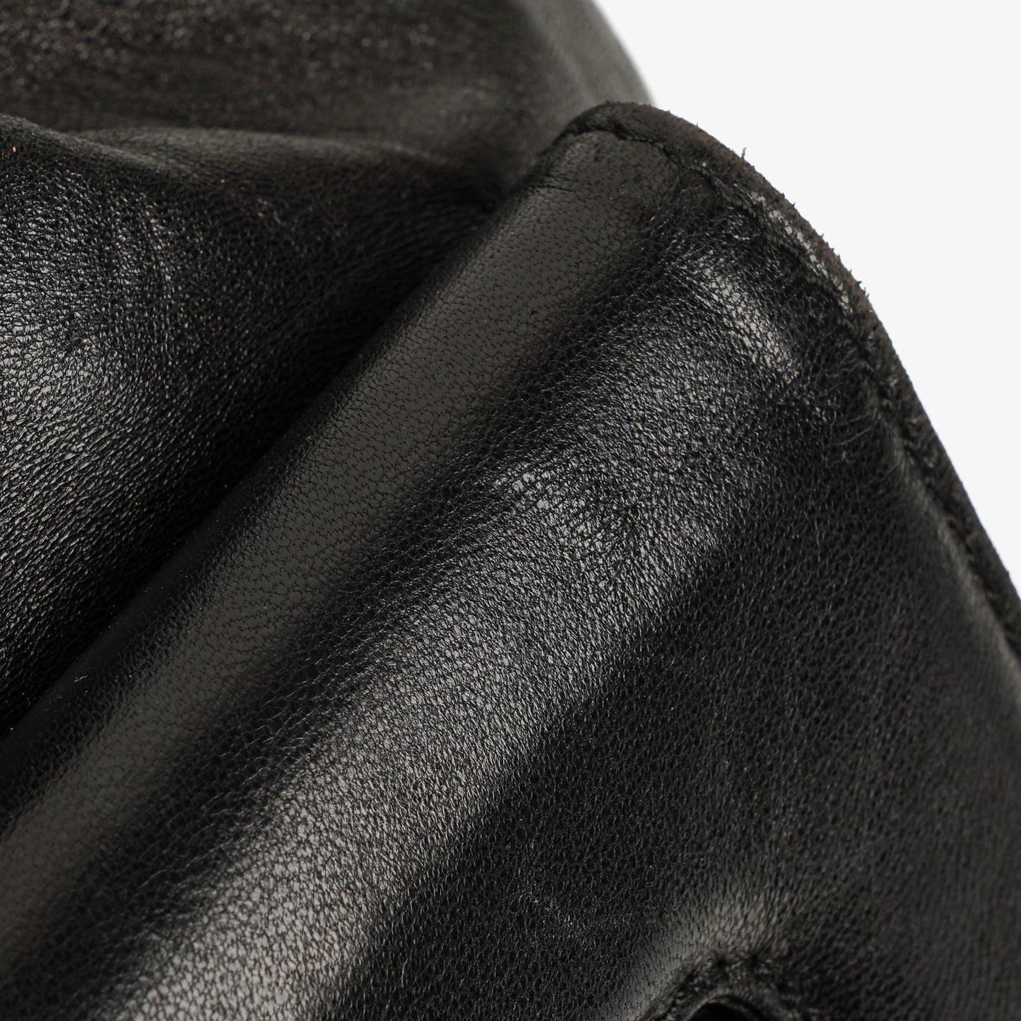 Gucci Vintage Black Leather Bamboo Backpack