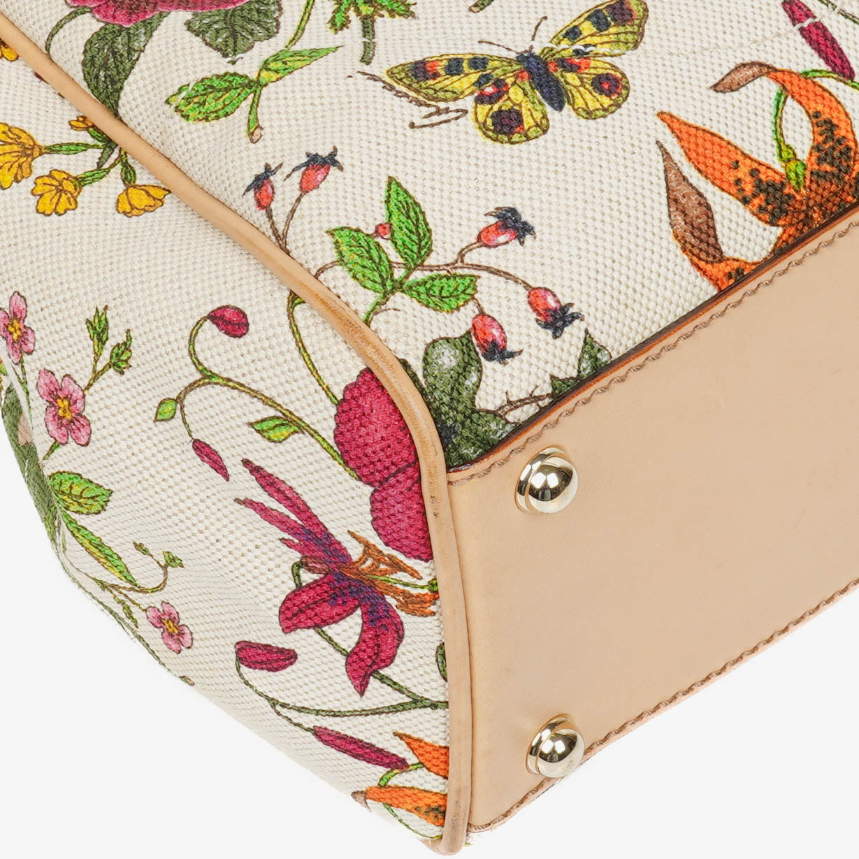 Gucci Floral Jackie Bardot Hobo Bag
