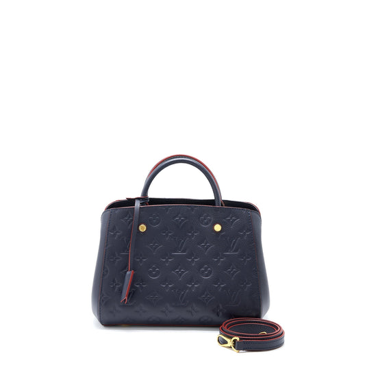 Louis Vuitton Montaigne BB Monogram Empreinte Navy GHW
