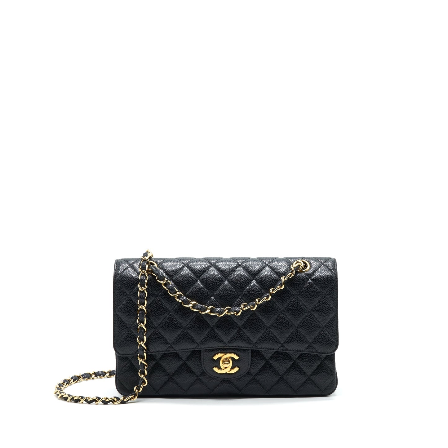 Chanel Classic Double Flap Medium 25cm Caviar Black