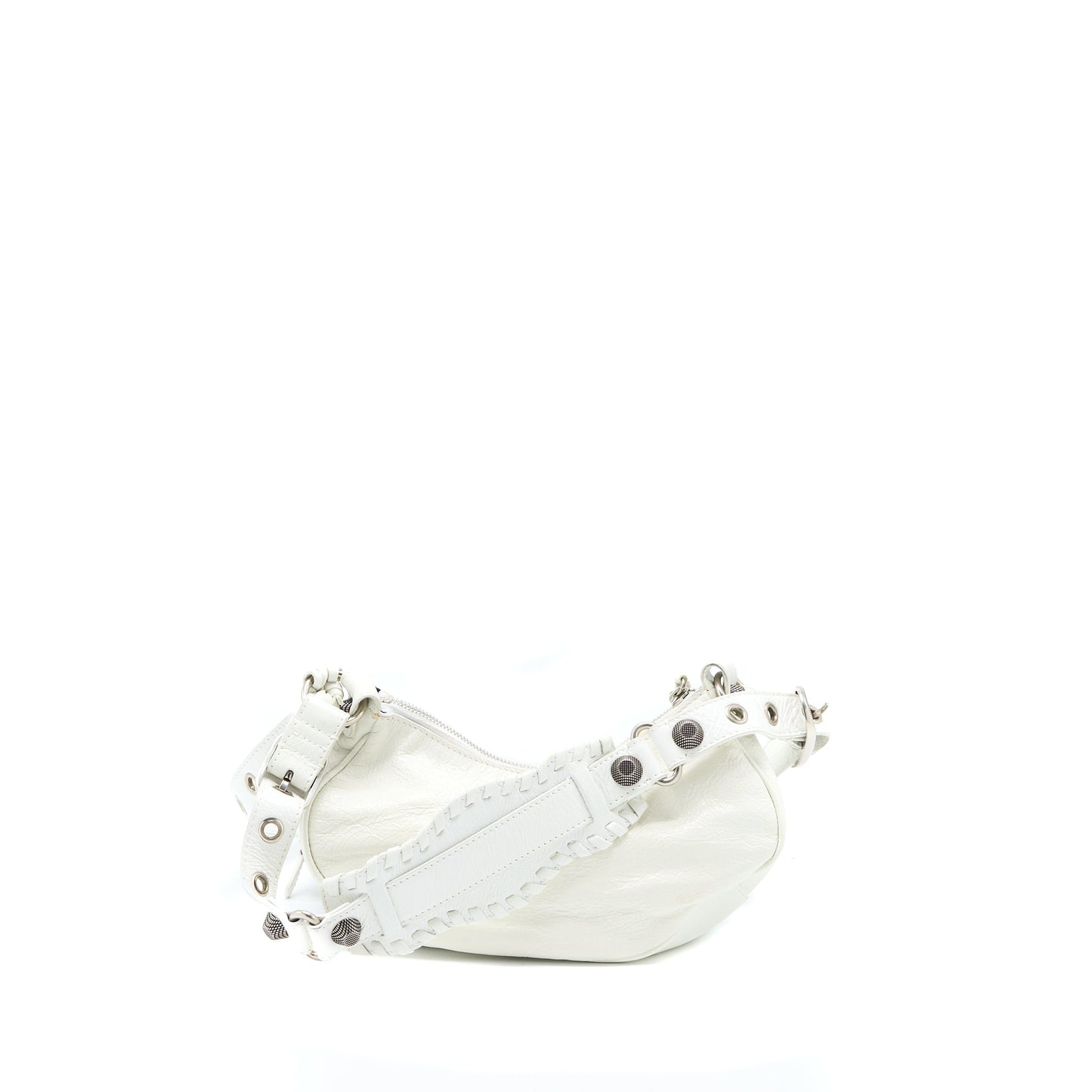 Balenciaga Le Cagole Mini Purse Lambskin White