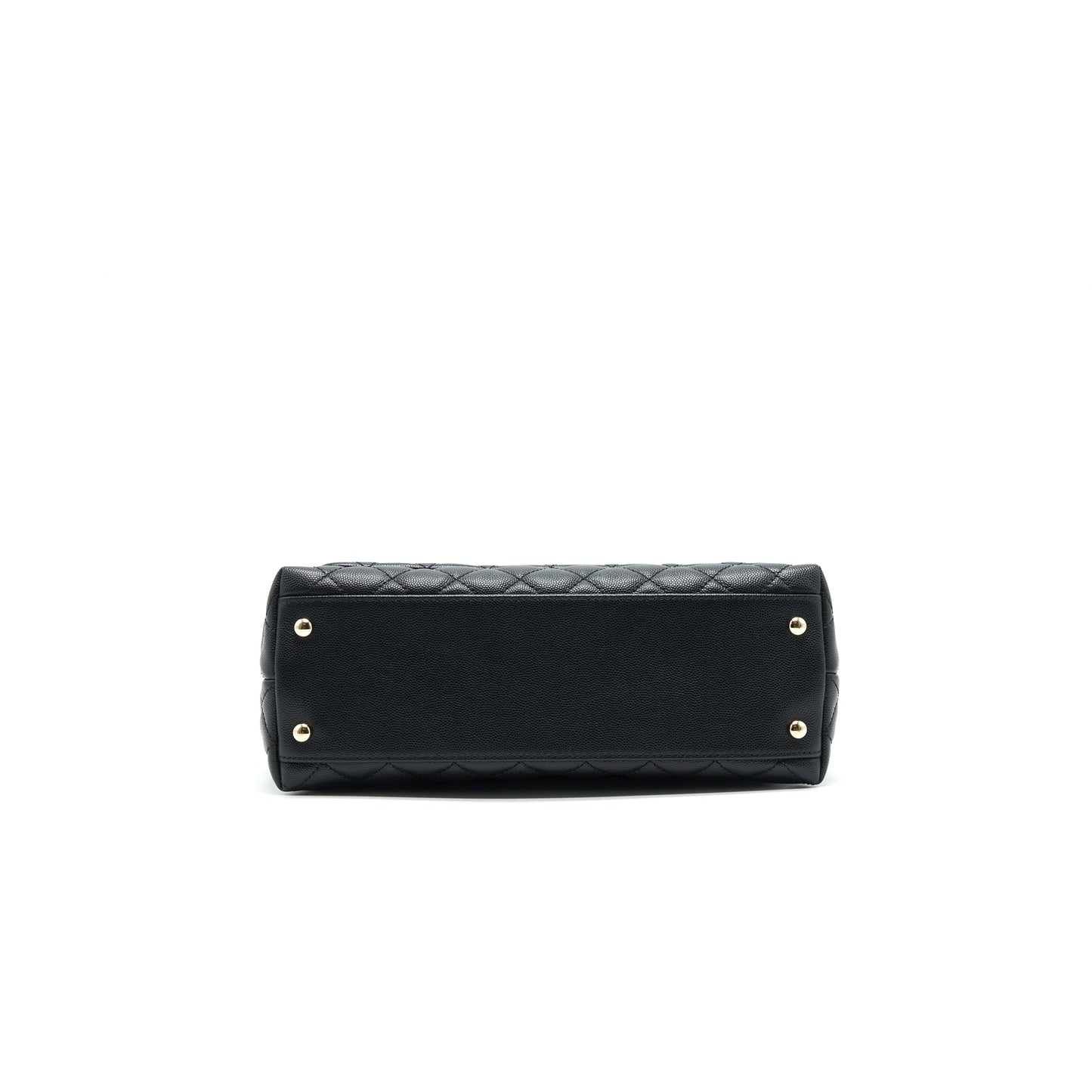 Chanel Small Coco Handle Flap Bag Caviar Black L
