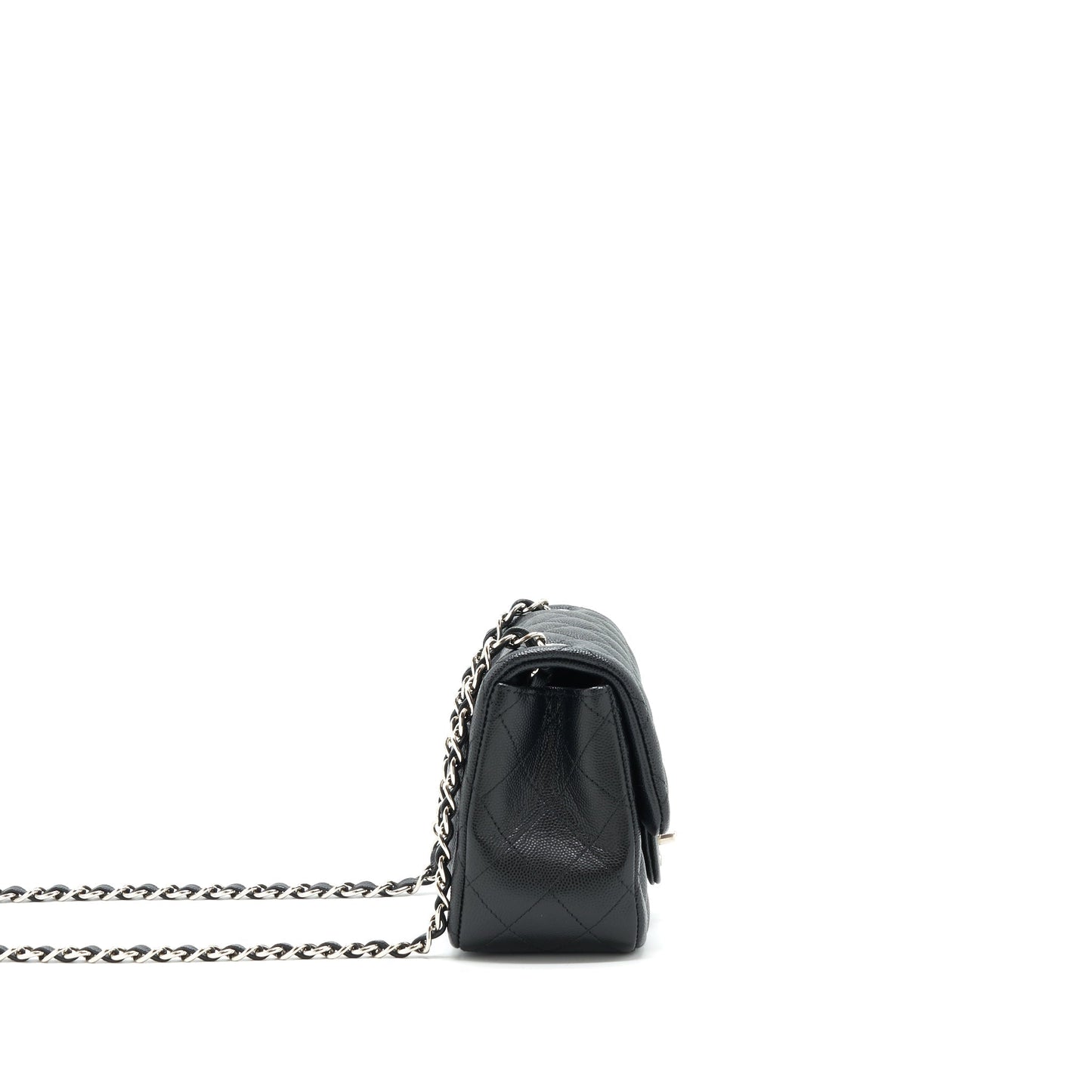 Chanel Mini square flap bag Caviar black