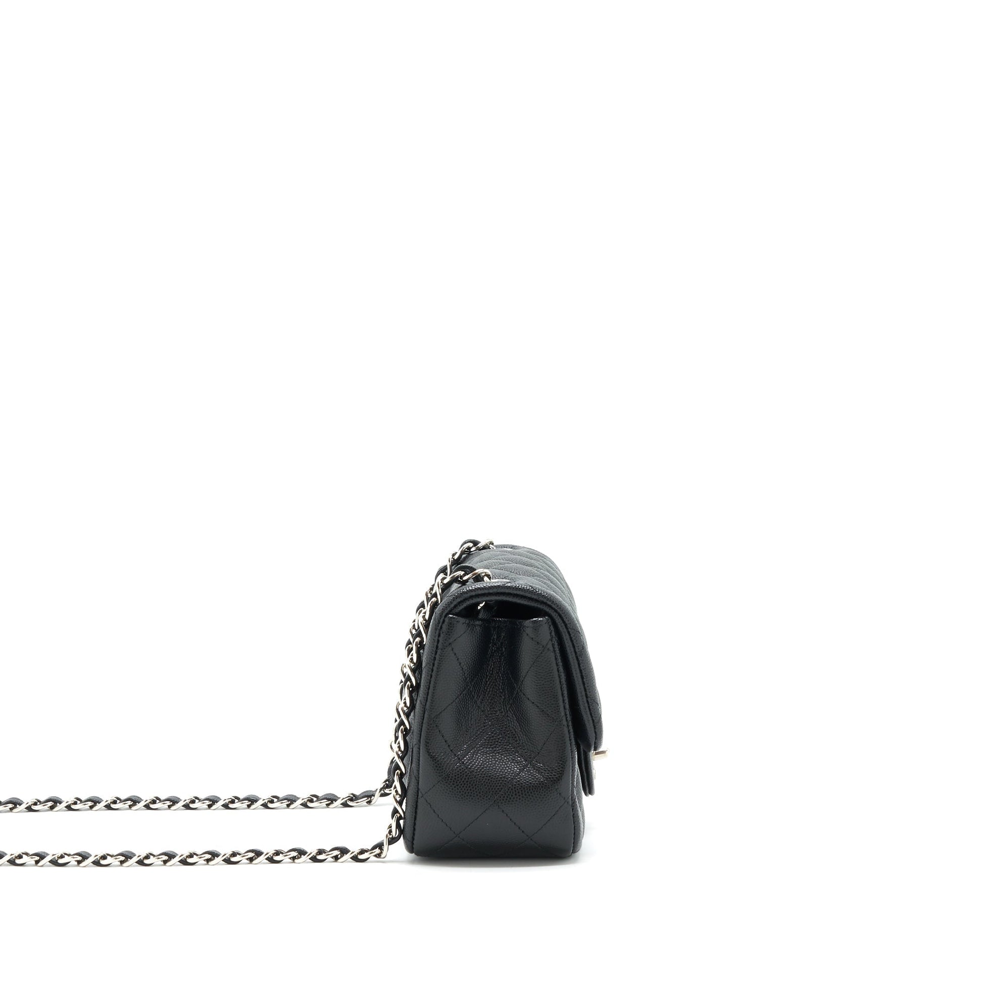 Chanel Mini square flap bag Caviar black