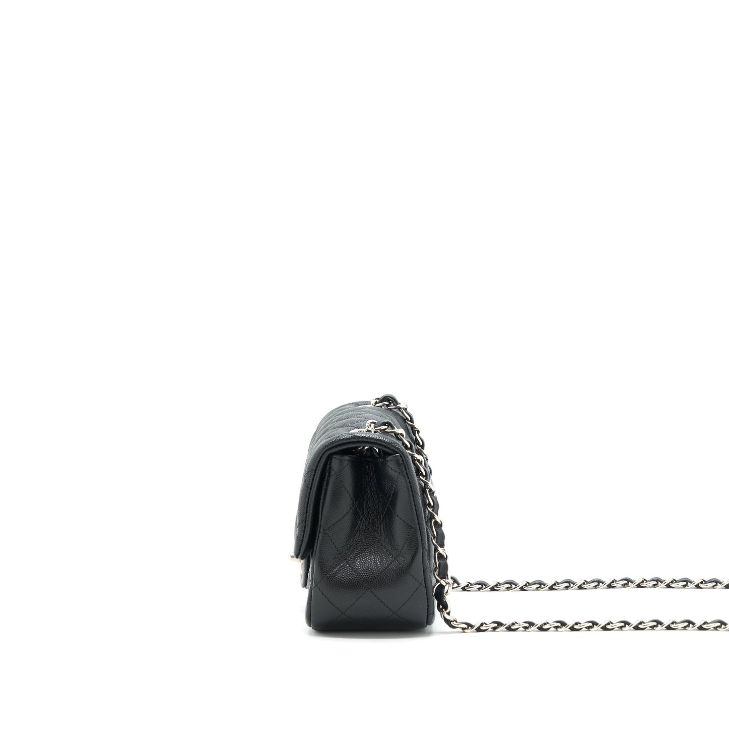 Chanel Mini square flap bag Caviar black