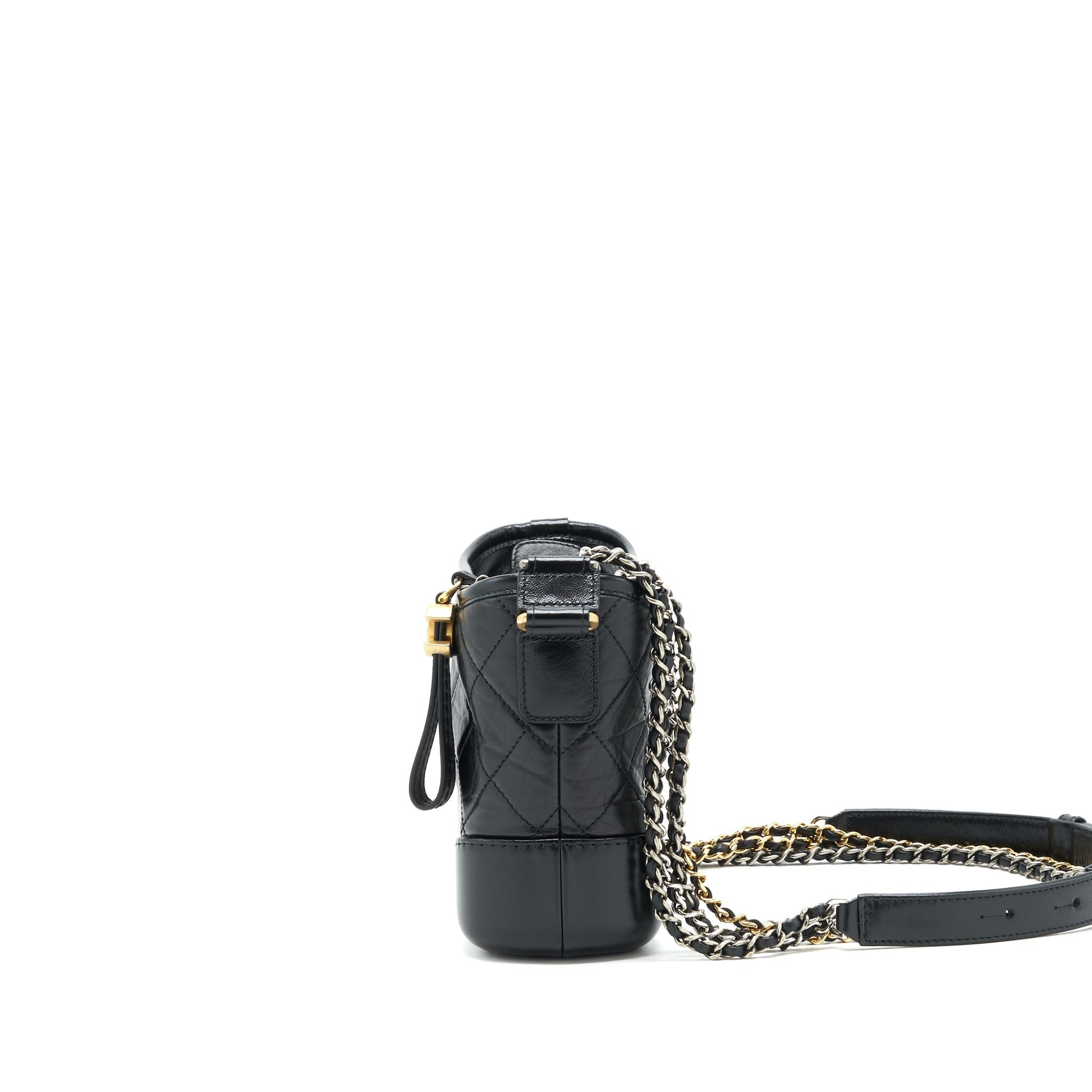 Chanel Small Hobo Gabrielle Calfskin Black