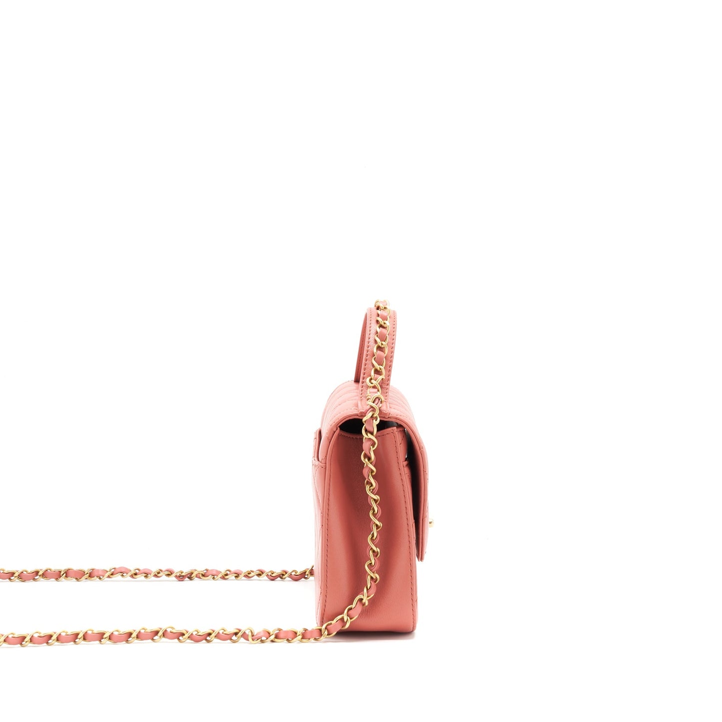 Chanel Top Handle Metis Bag lambskin Pink brushed