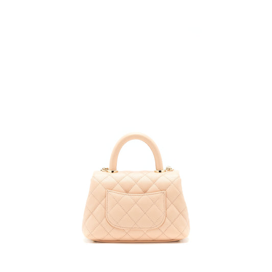 Chanel extra mini Coco Handle 20cm Caviar light Pink L