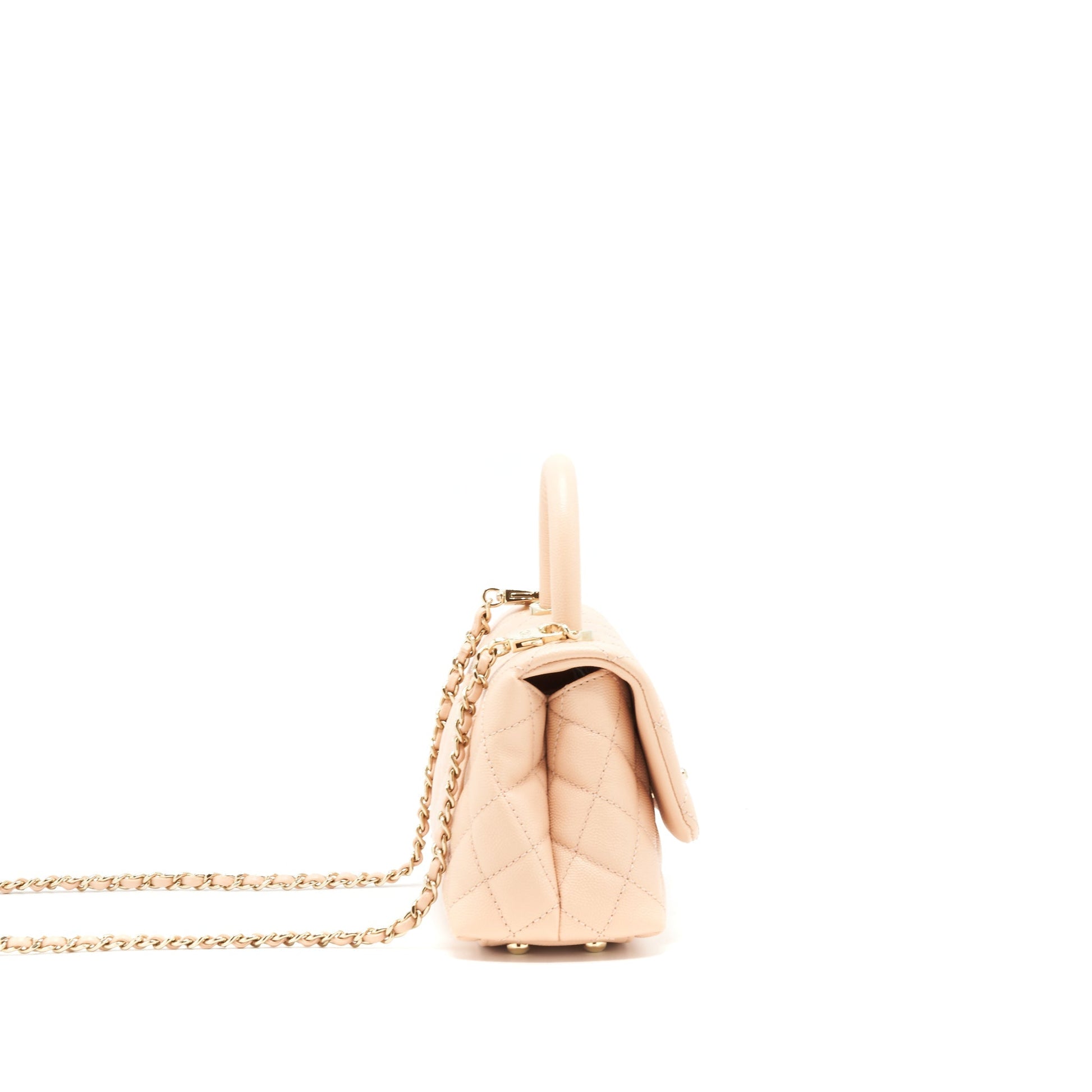 Chanel extra mini Coco Handle 20cm Caviar light Pink L