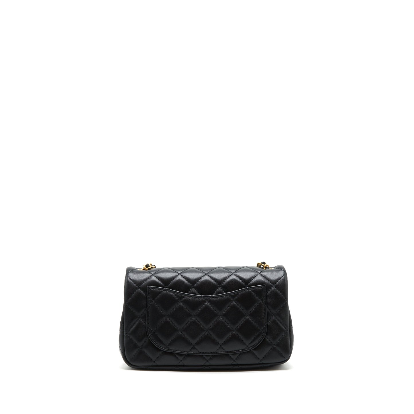 Chanel 22C pearl crush mini Rectangular Lambskin Black