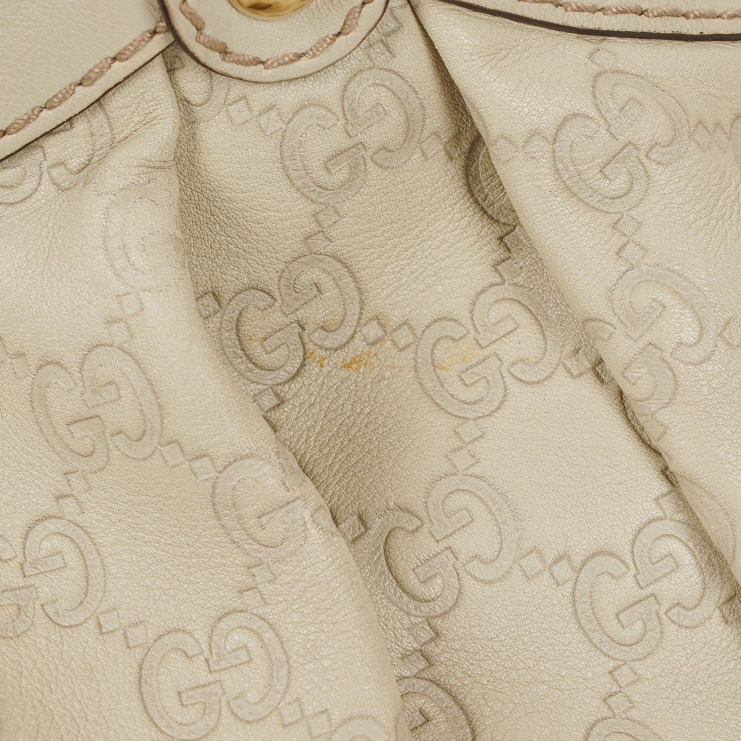 Gucci Guccissima Neutral Leather Sukey Hobo Bag