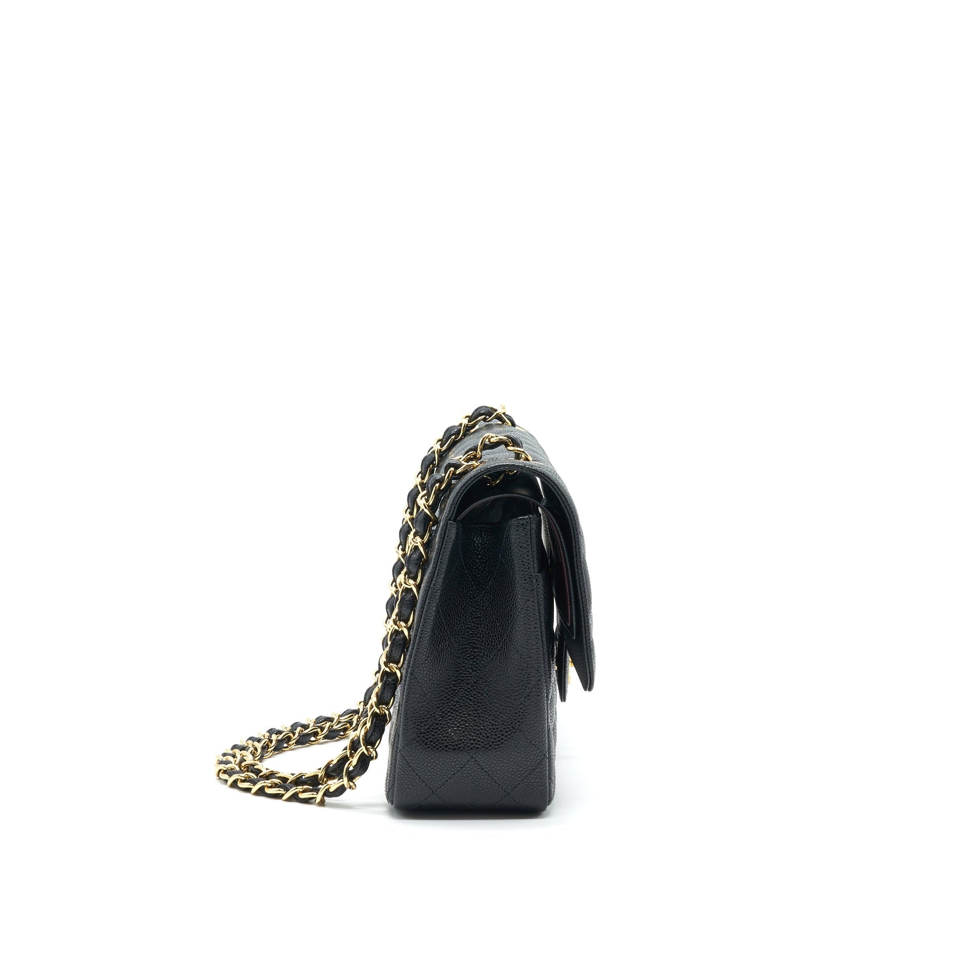 CHANEL JUMBO CLASSIC DOUBLE FLAP CAVIAR BLACK