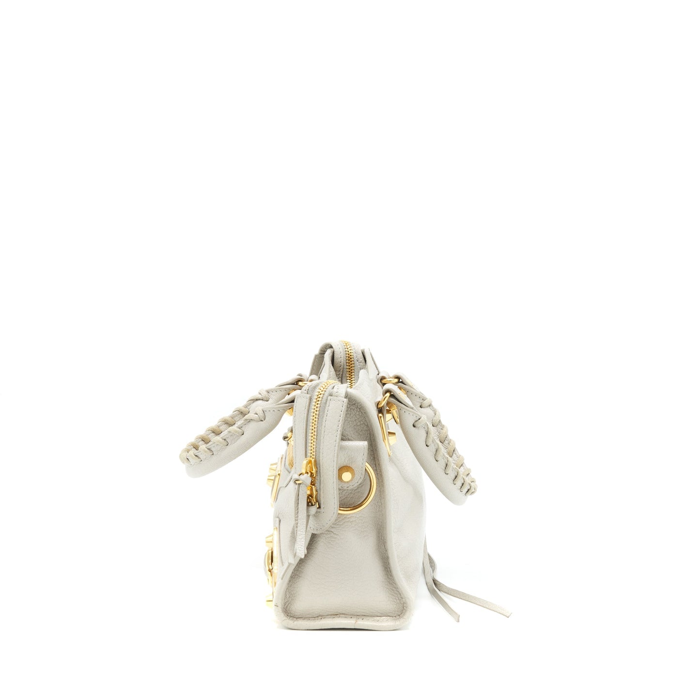 Balenciaga edged mini City Purse light Grey