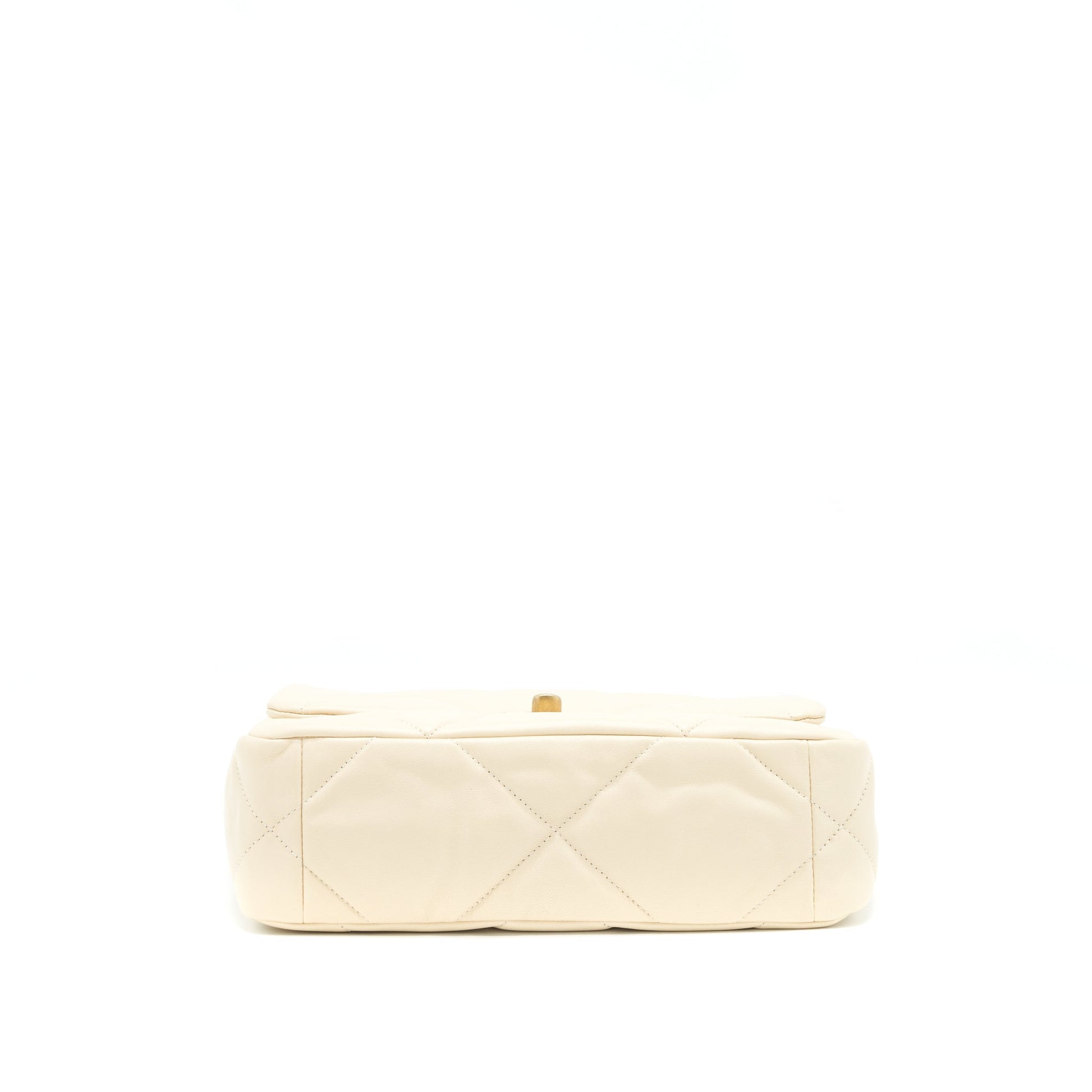Chanel Small 19 Bag 19K Shiny Goatskin Beige