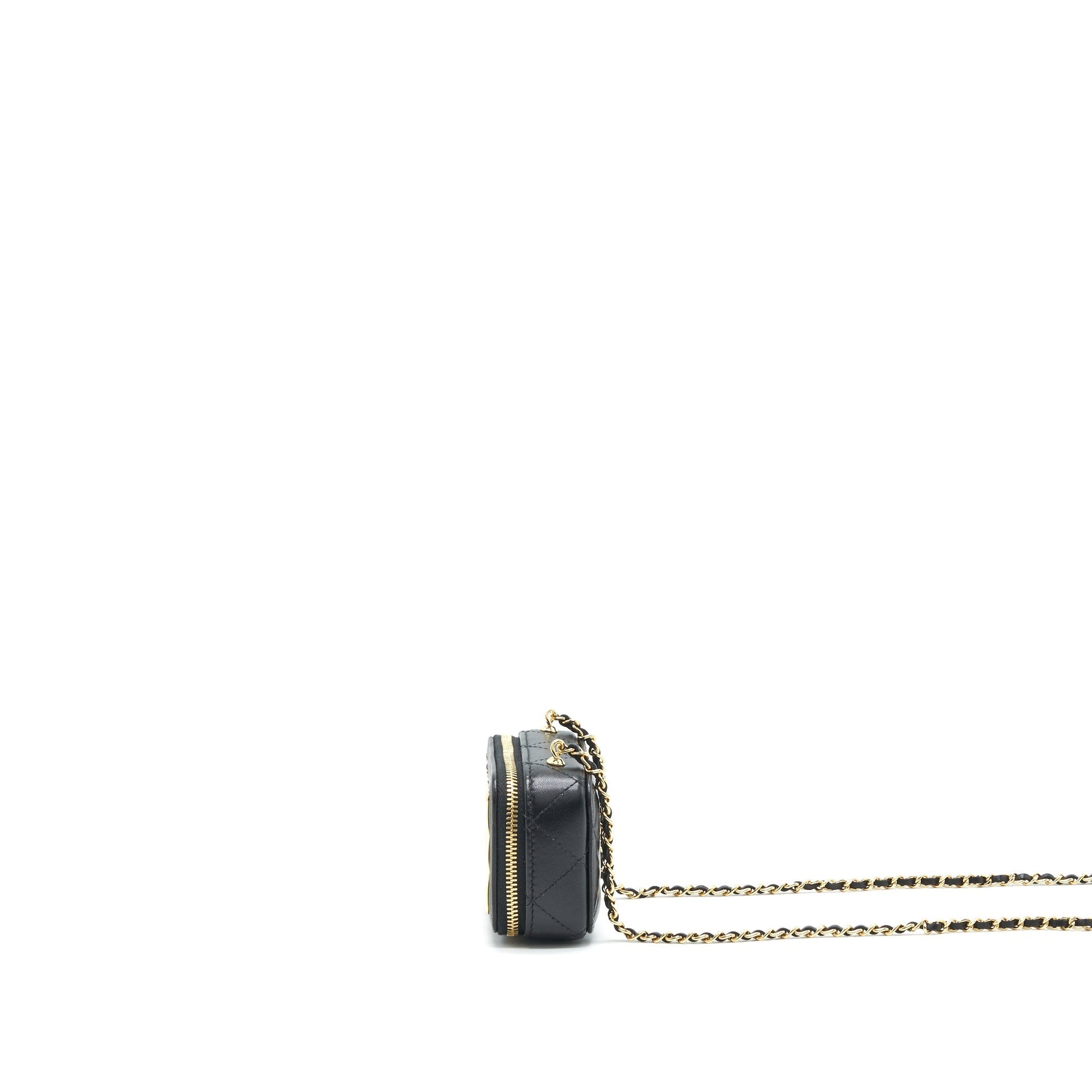 Chanel 21K Mini Clutch With Chain Black