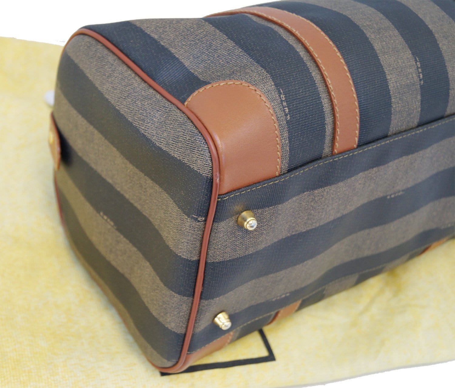 FENDI Bag - Fendi Brown Leather Satchel Handbag