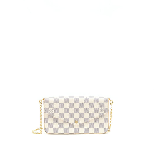 Louis Vuitton Felicie Pochette Damier Azur Canvas
