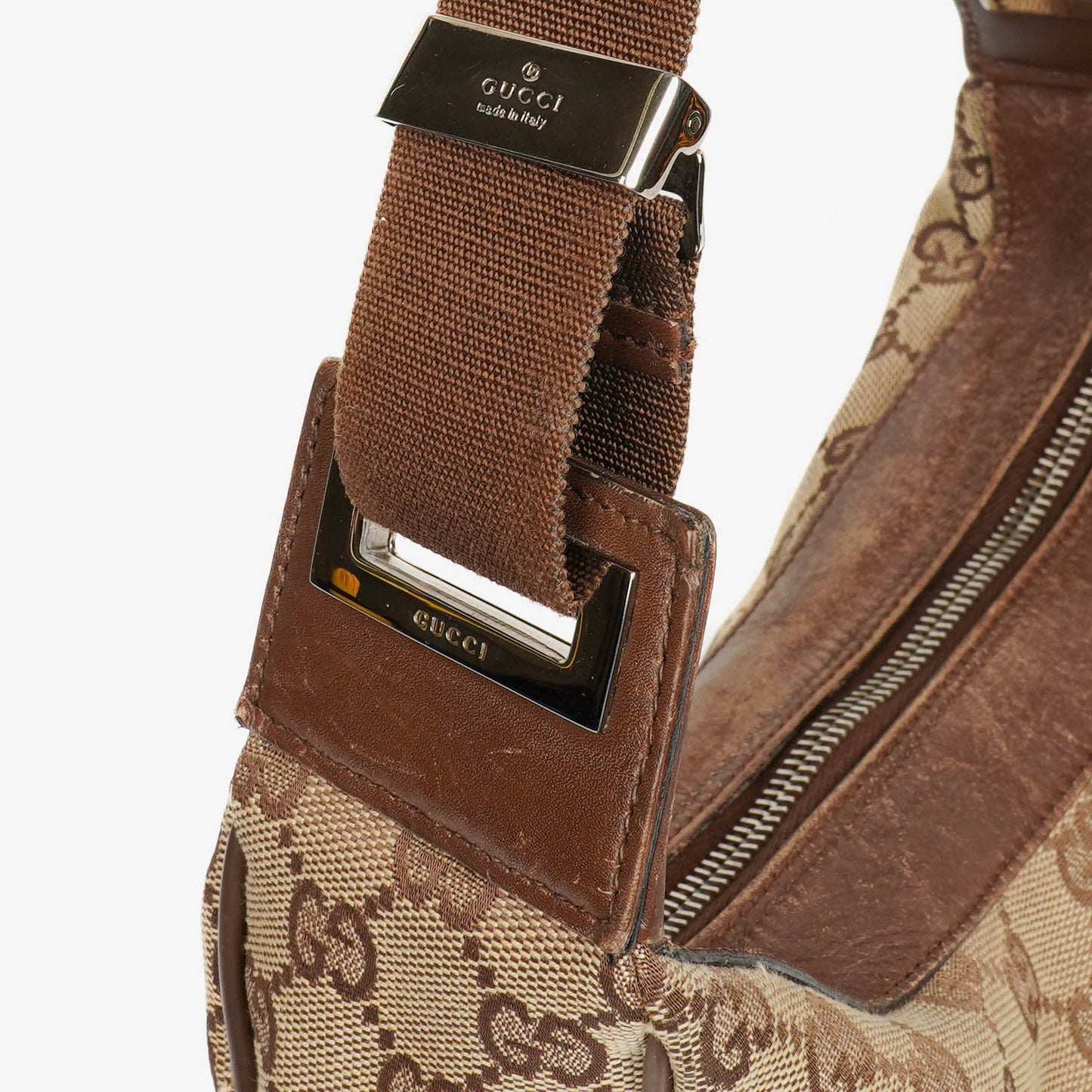Gucci Brown Monogram Canvas Handbag