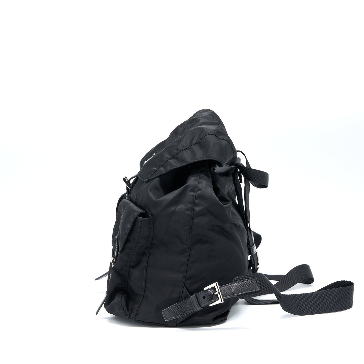 Prada Re-Nylon Backpack Black SHW