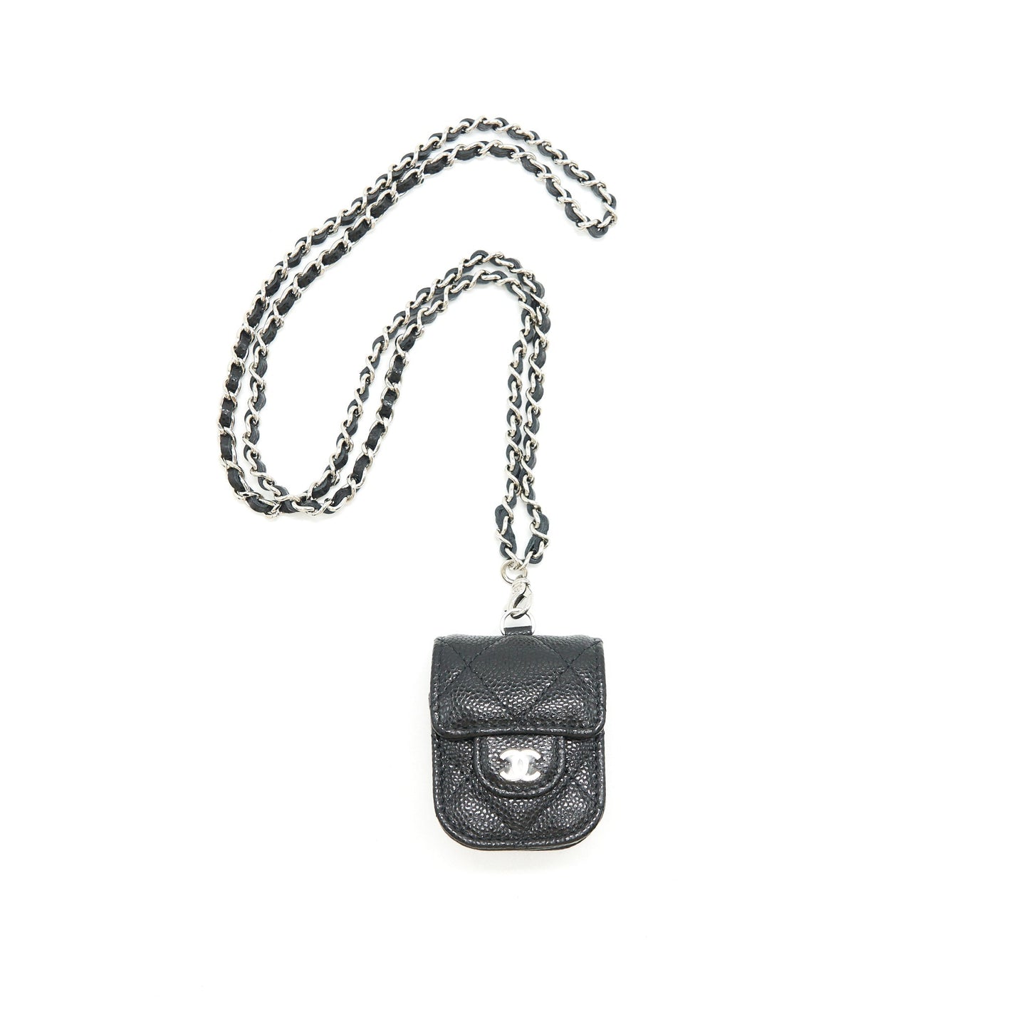 Chanel AirPods Case Caviar Black