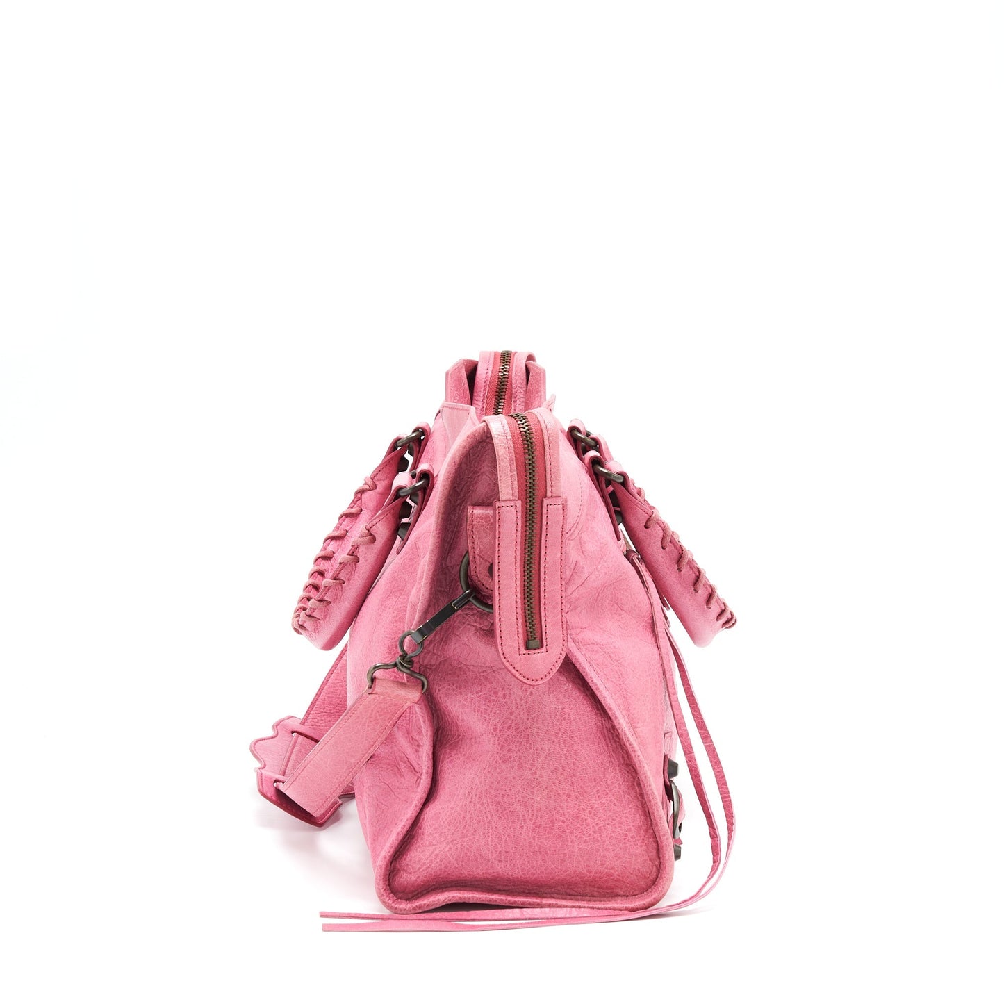 Balenciaga Classic City Purse Pink Ruthenium Hardware