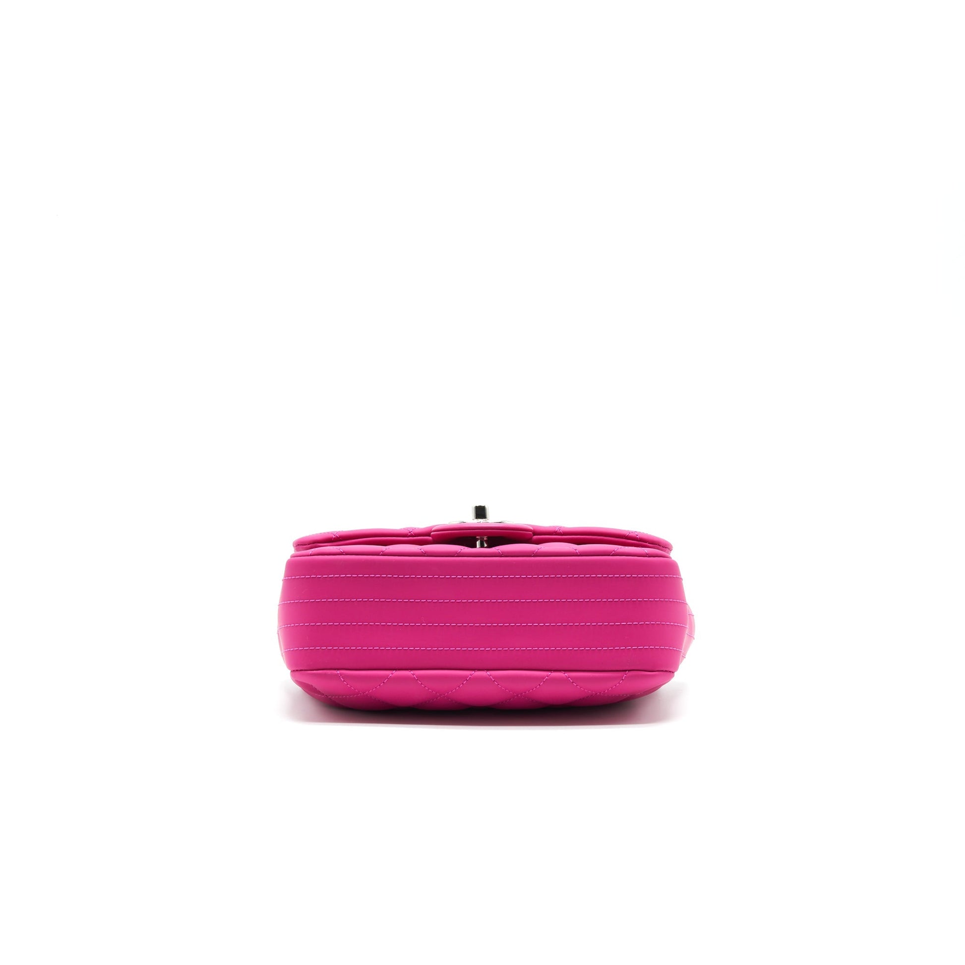 Chanel Rubber quilted lambskin flap Bag pink