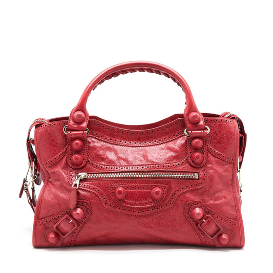 Balenciaga Giant City Purse Red