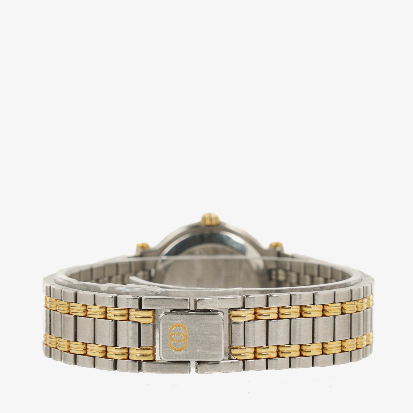 Gucci 9000 Round Stainless Steel Case With Gold-Tone Accents Watch