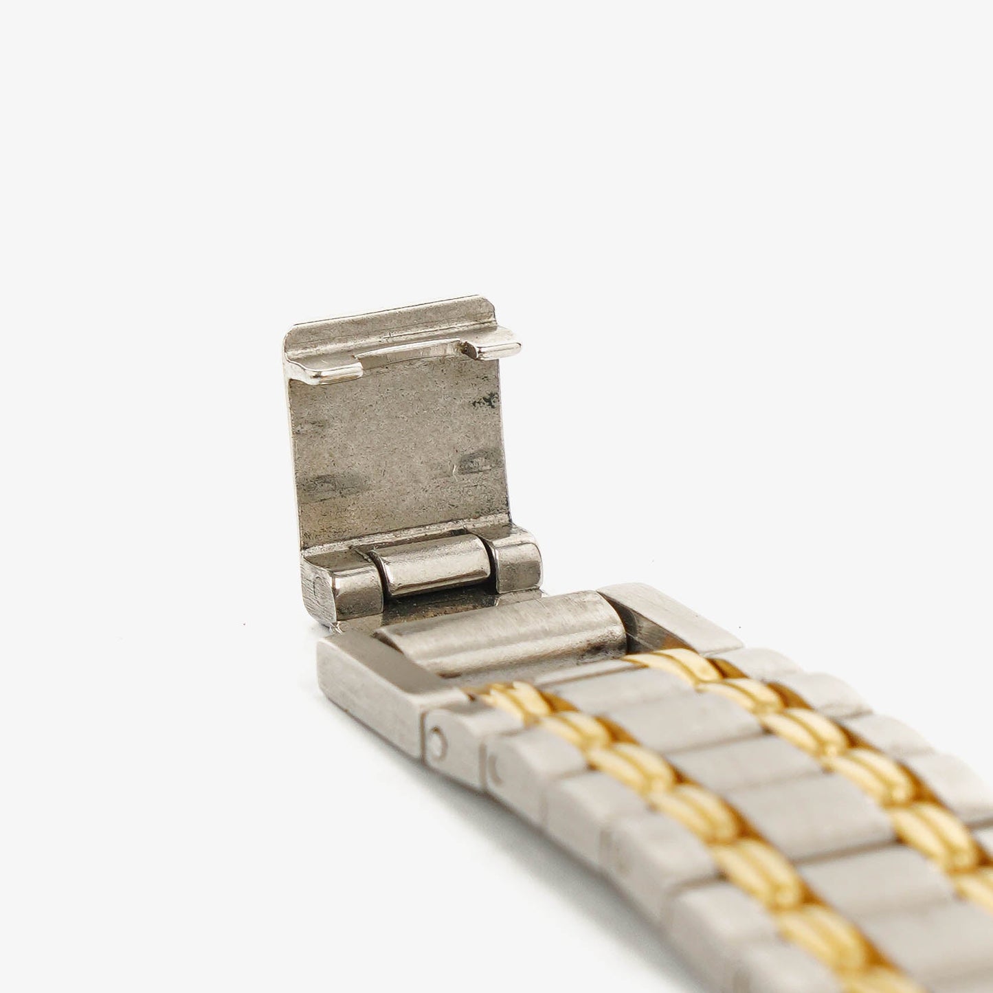 Gucci 9000 Round Stainless Steel Case With Gold-Tone Accents Watch
