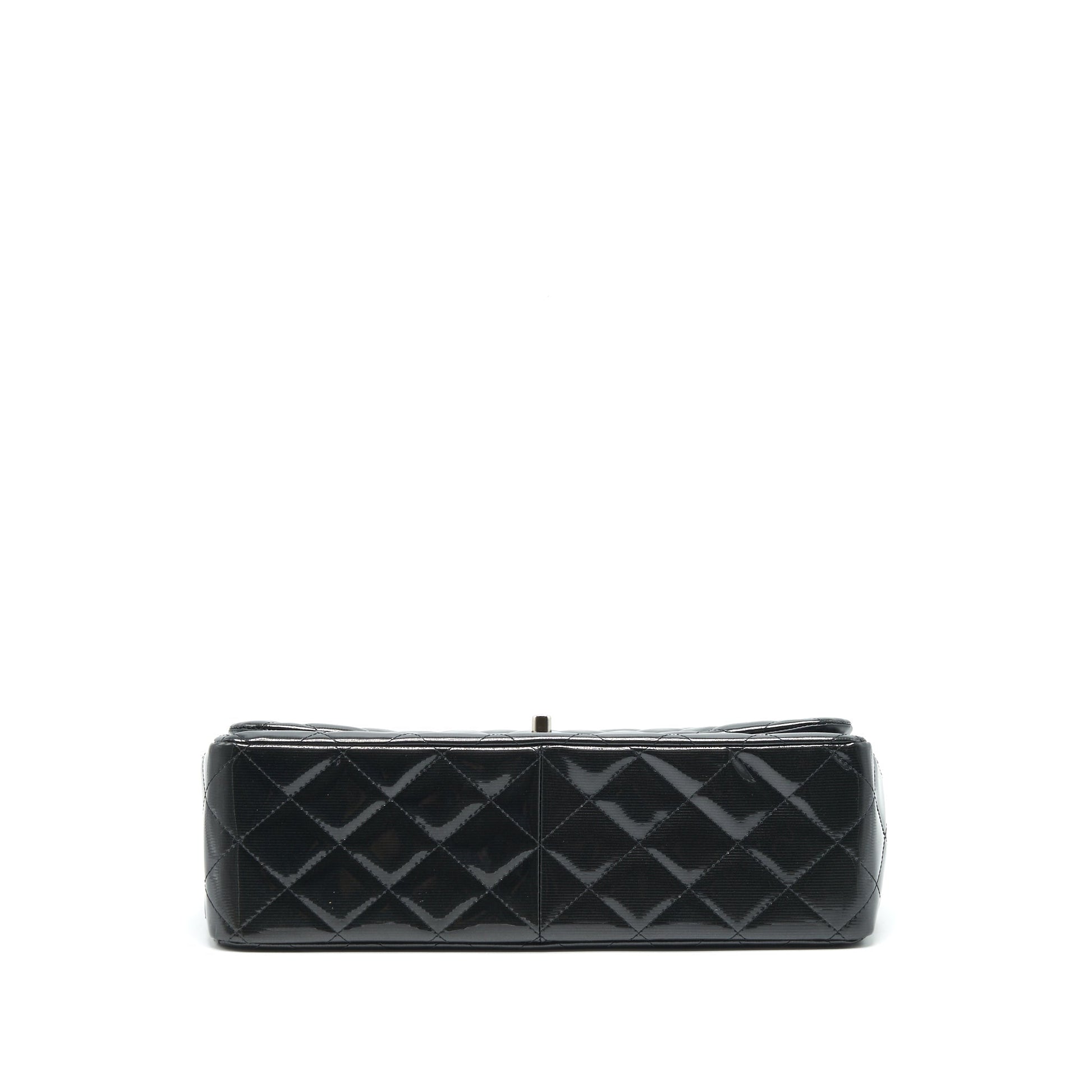 Chanel Classic Flap Bag Jumbo Patent Black