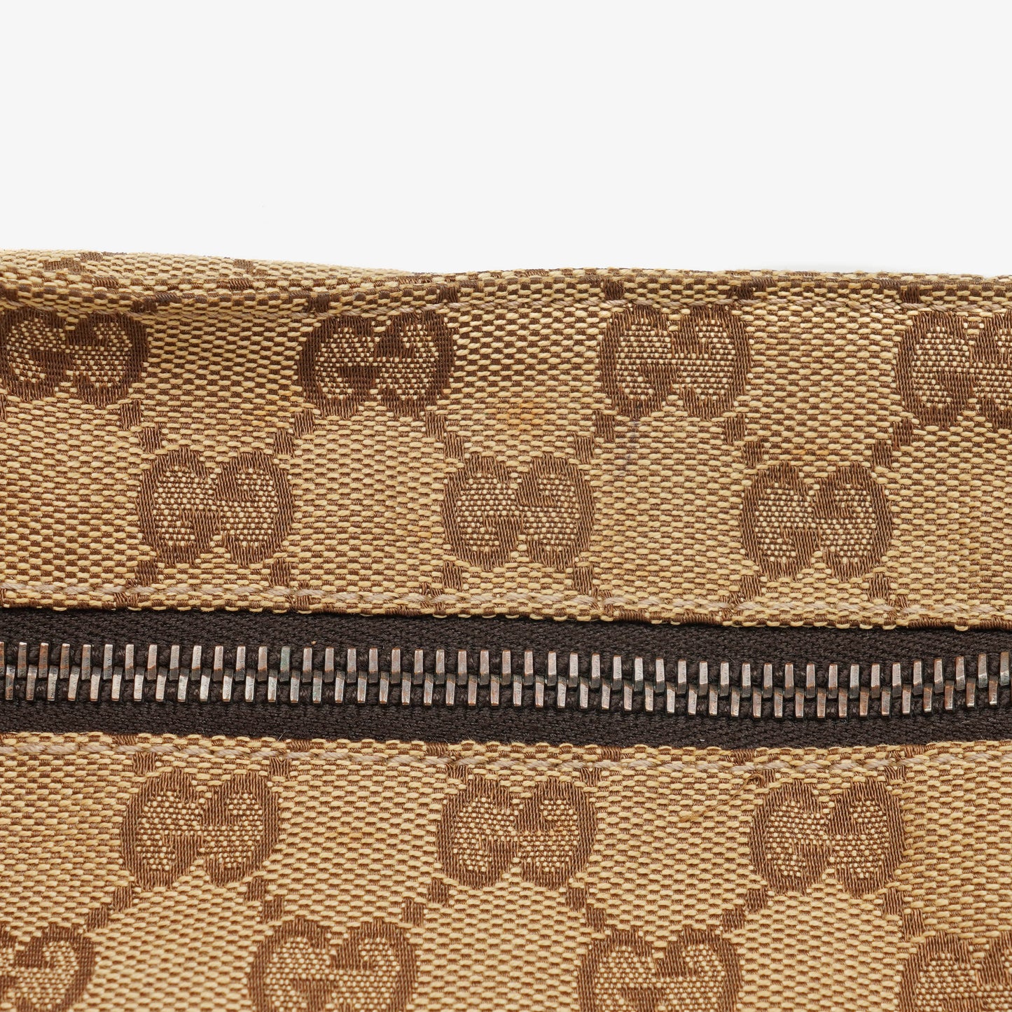 Gucci GG Beige/Brown Monogram Canvas Belt Bag