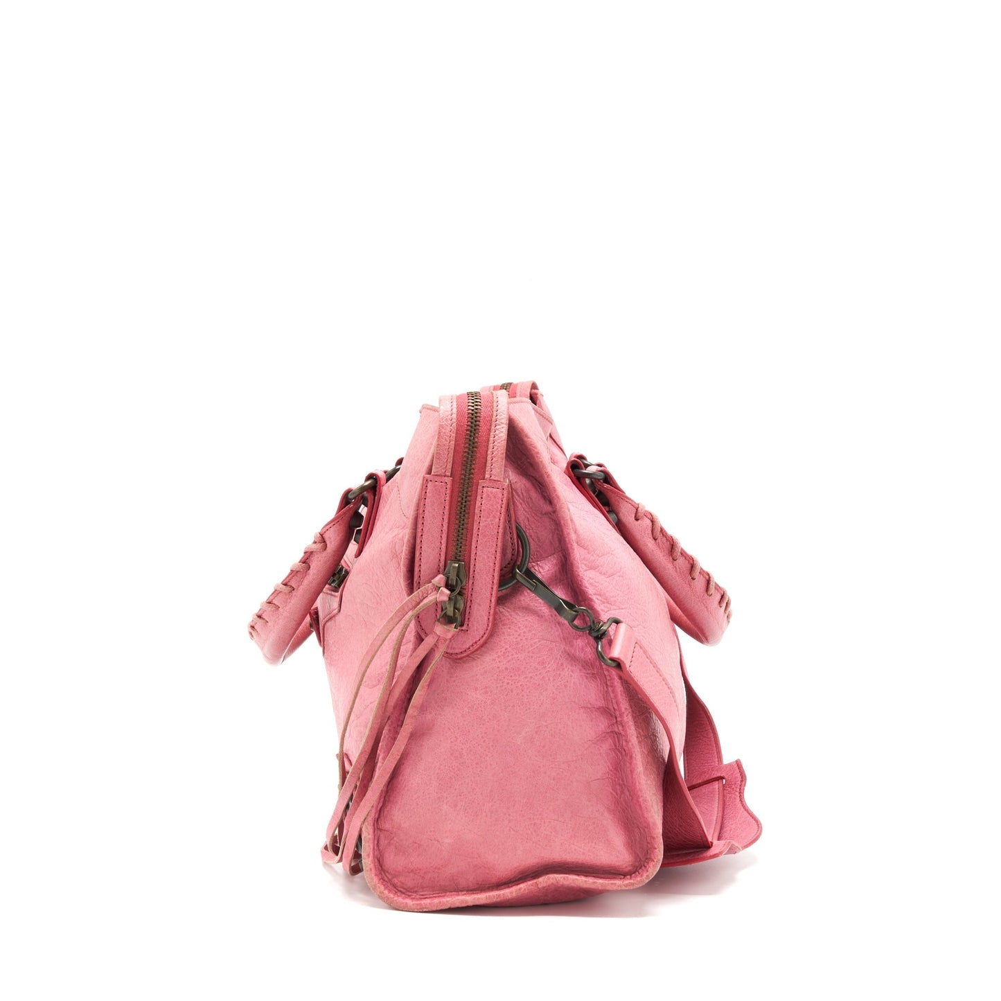 Balenciaga Classic city Pink Purse black hardware