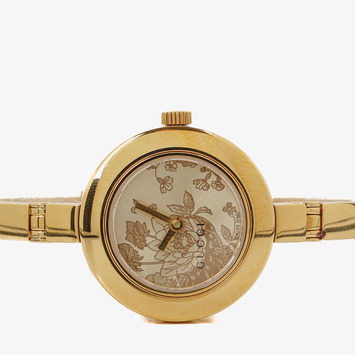 Gucci 105 Gold-PlatedStainless Steel Womans Watch