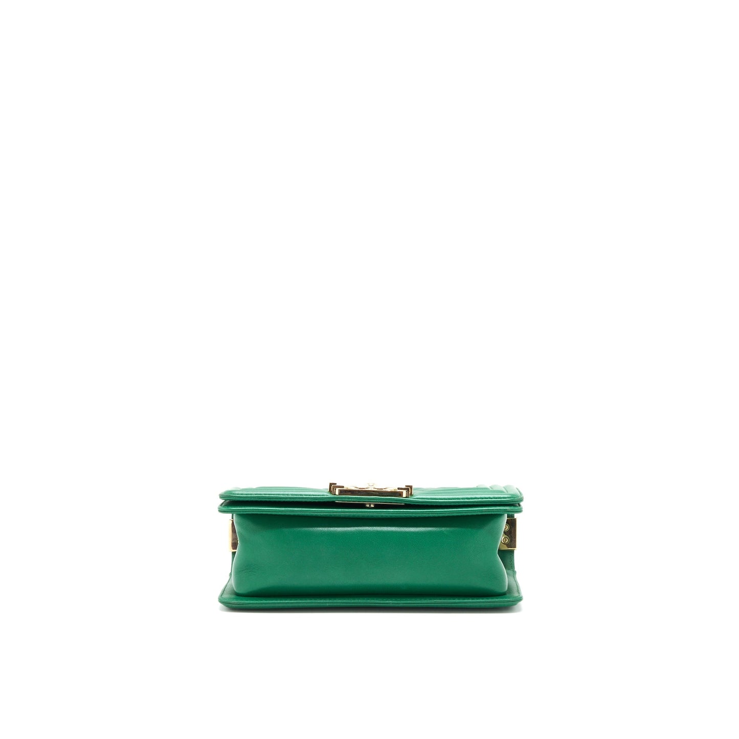 Chanel Small Boy Bag Lambskin Green L