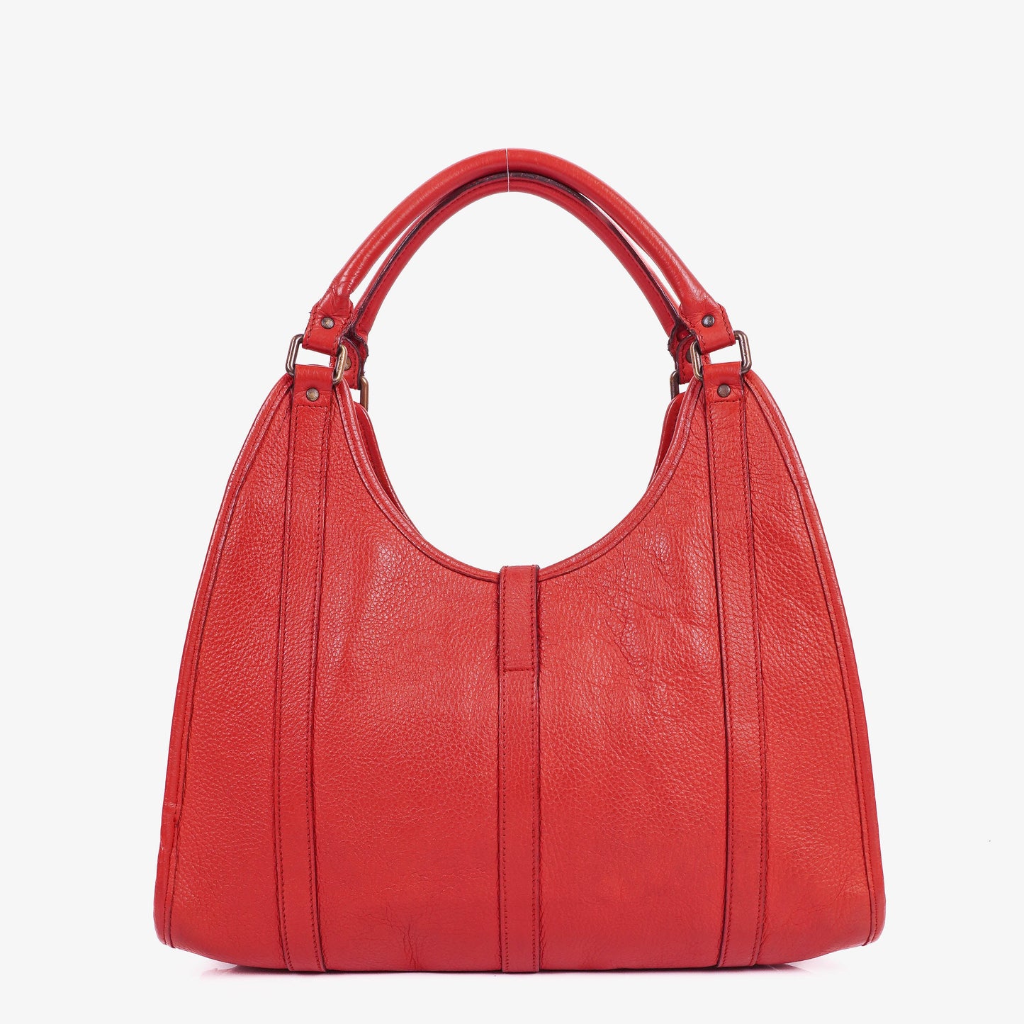 Gucci Jackie Bardot Red Leather Shoulder Bag