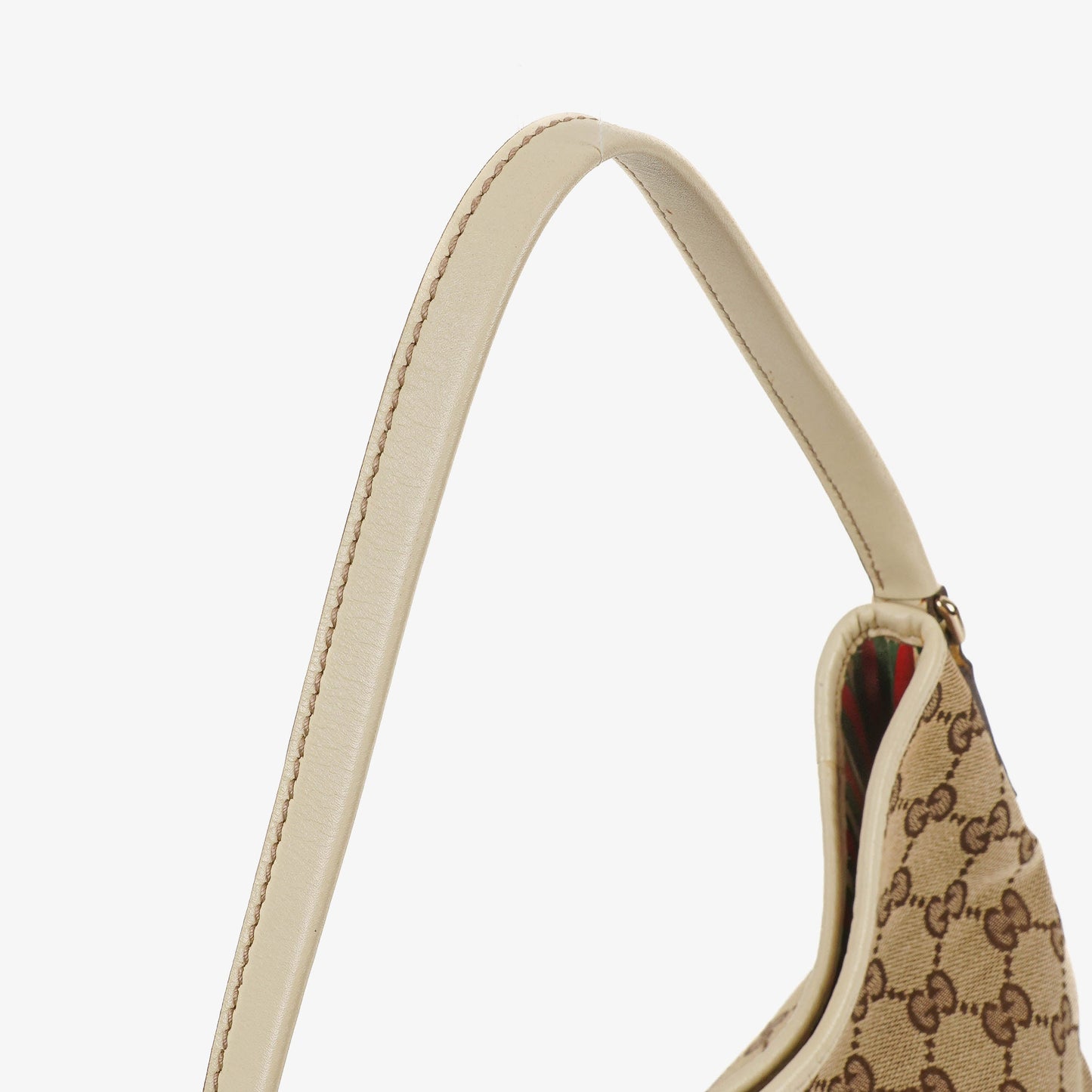 Gucci New Britt Beige Monogram Hobo Bag