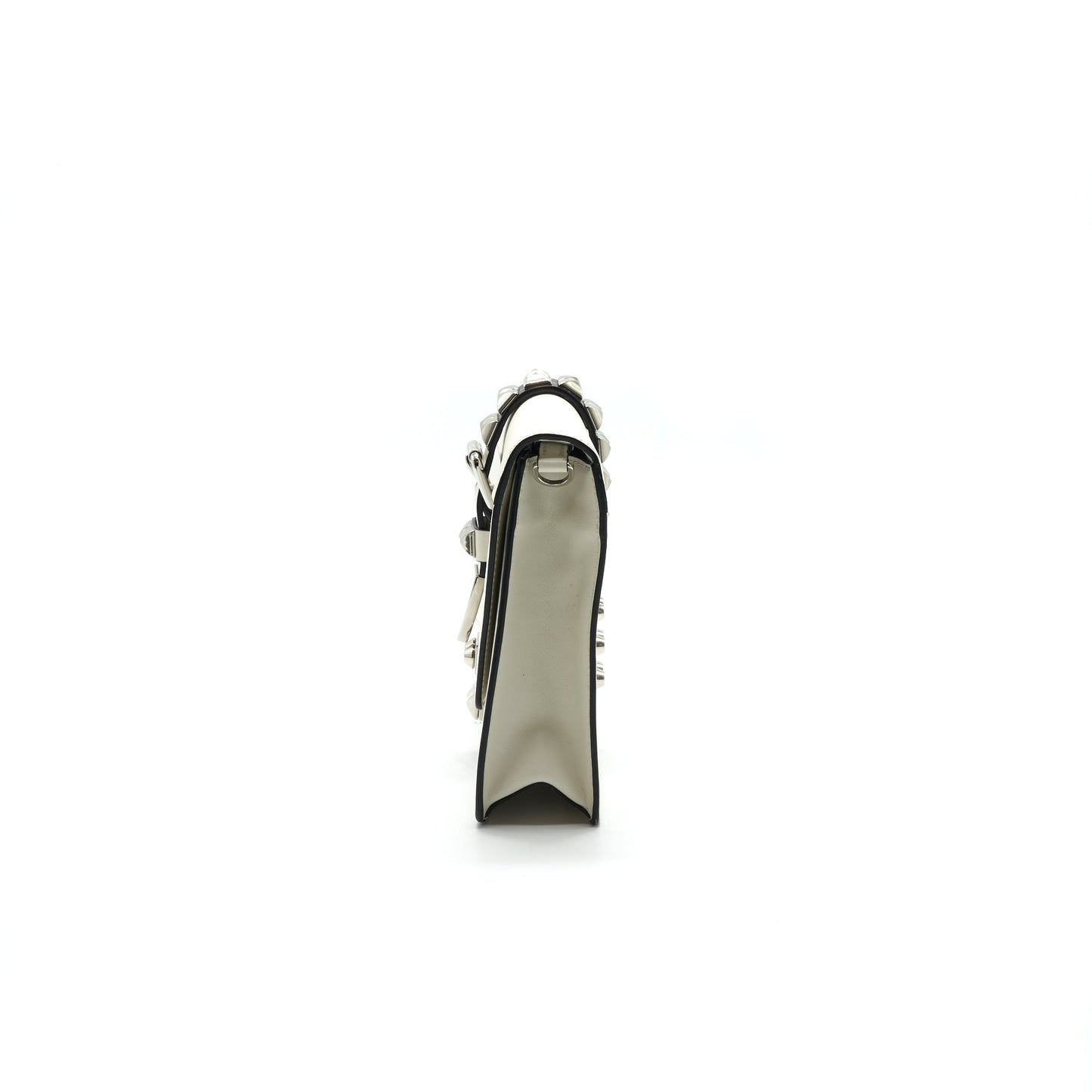 Prada Woman's Messenger Bag White with SHW