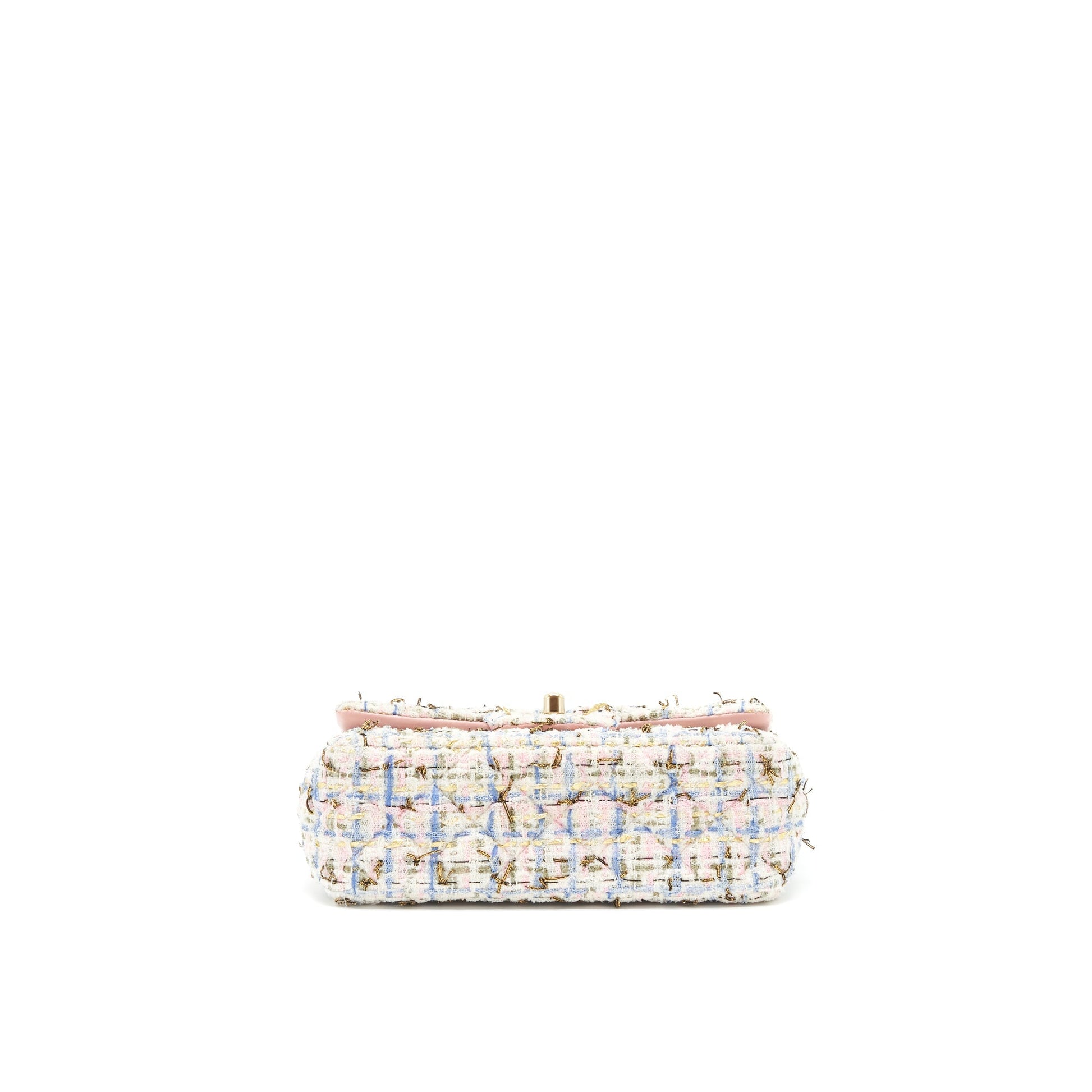 Chanel rectangular mini flap Bag tweed multicolour L