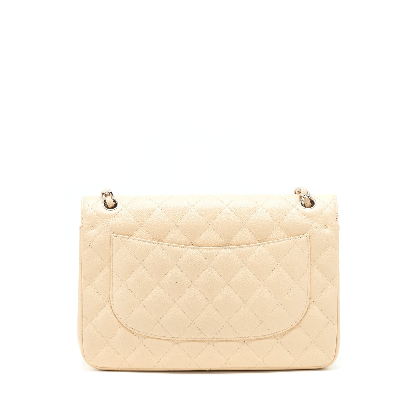 Chanel Classic Jumbo double flap Bag caviar beige