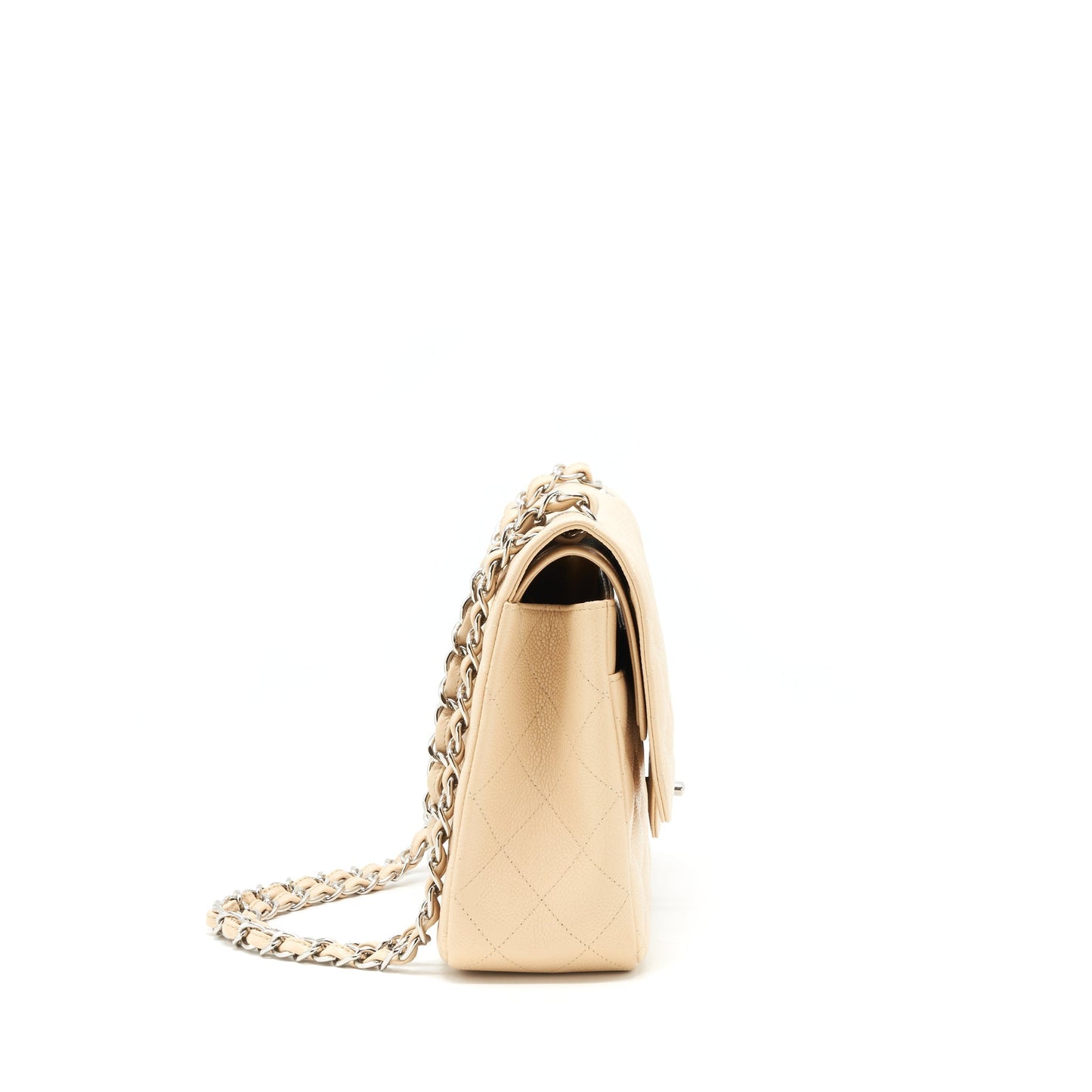 Chanel Classic Jumbo double flap Bag caviar beige