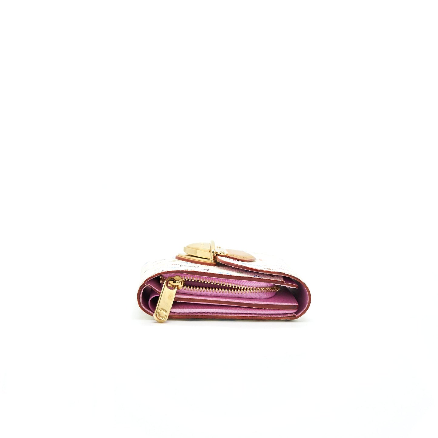 LOUIS VUITTON JOEY WALLET MONOGRAM MULTICOLOUR WHITE