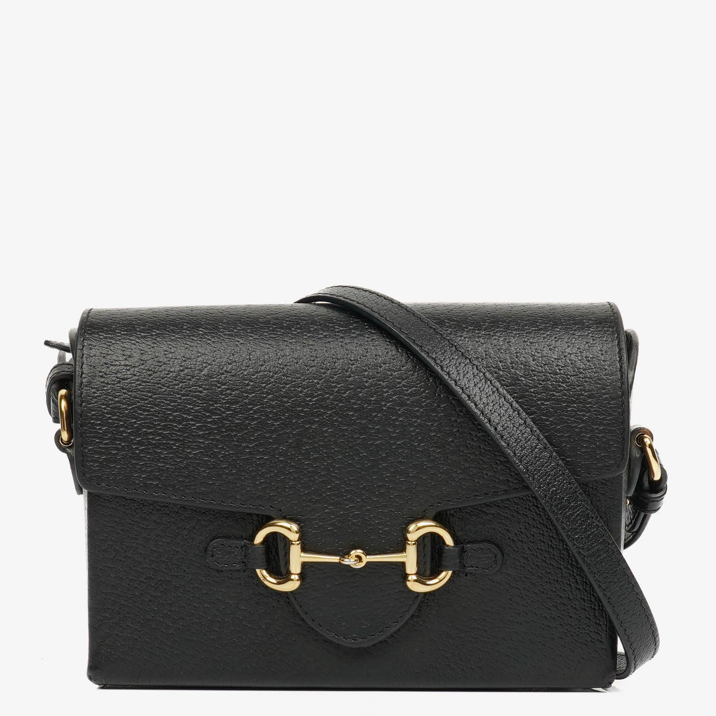 Gucci Black Horsebit 1955 Crossbody Bag