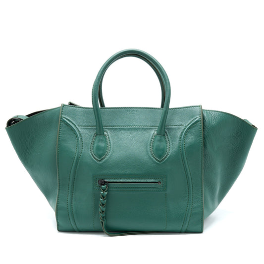 Celine Phantom Tote Purse Dark Green