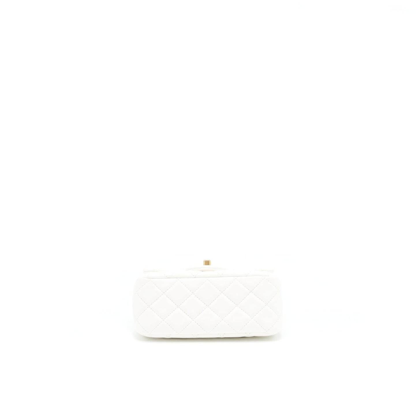 Chanel Pearl Crush Mini Square Flap Bag White
