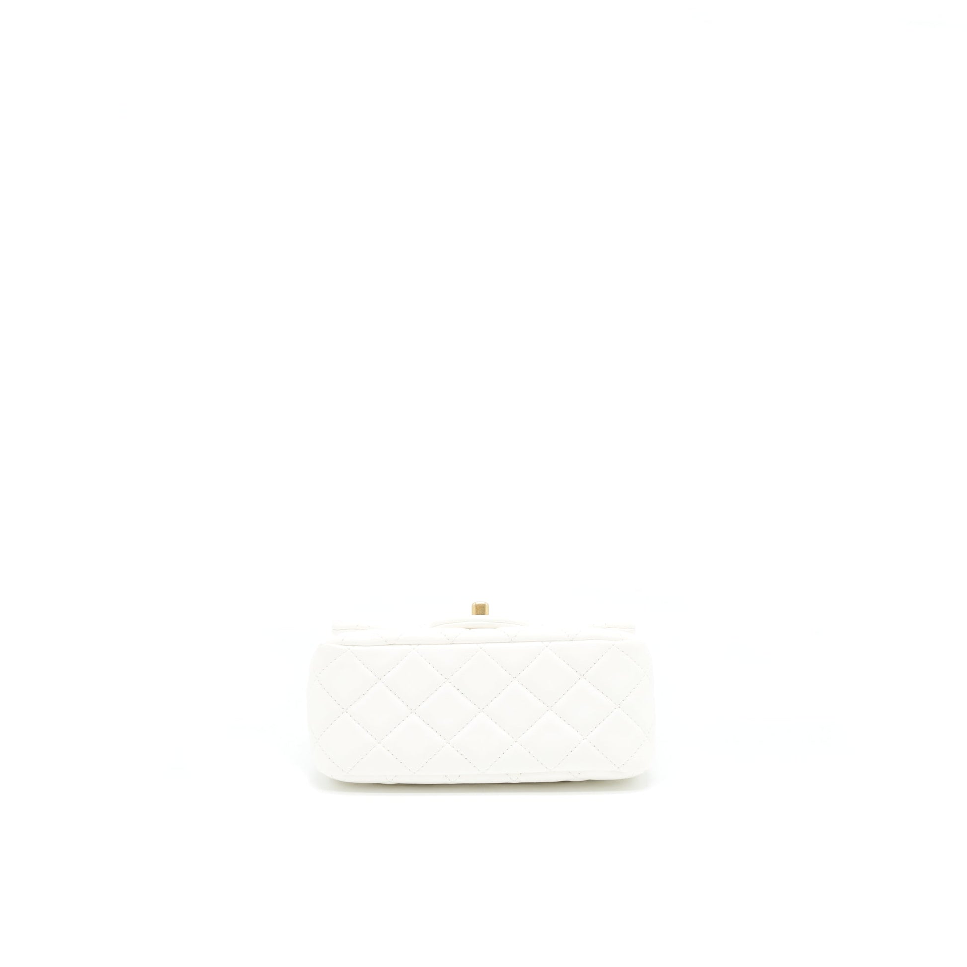 Chanel Pearl Crush Mini Square Flap Bag White