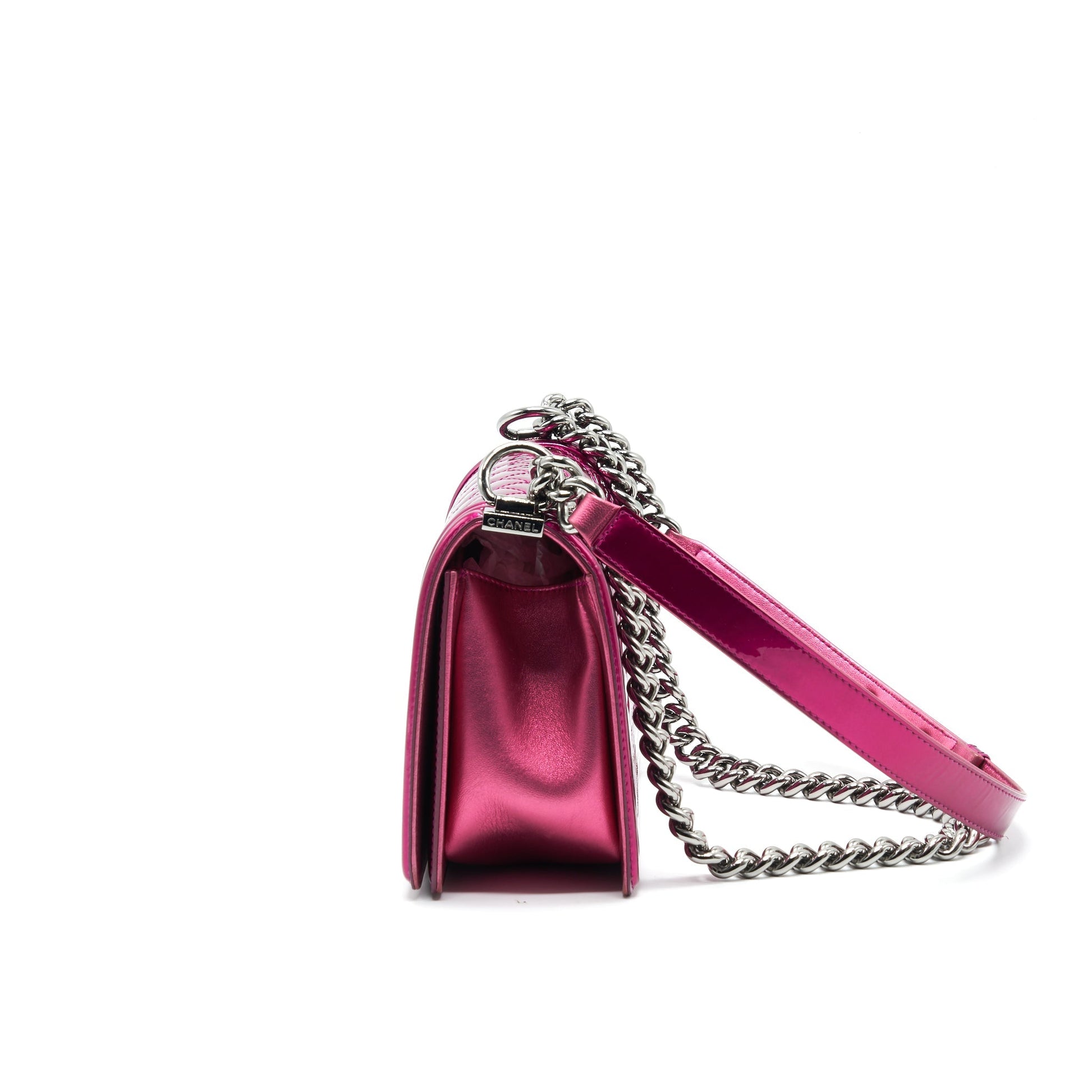 Chanel Medium Leboy Bag Metallic Pink